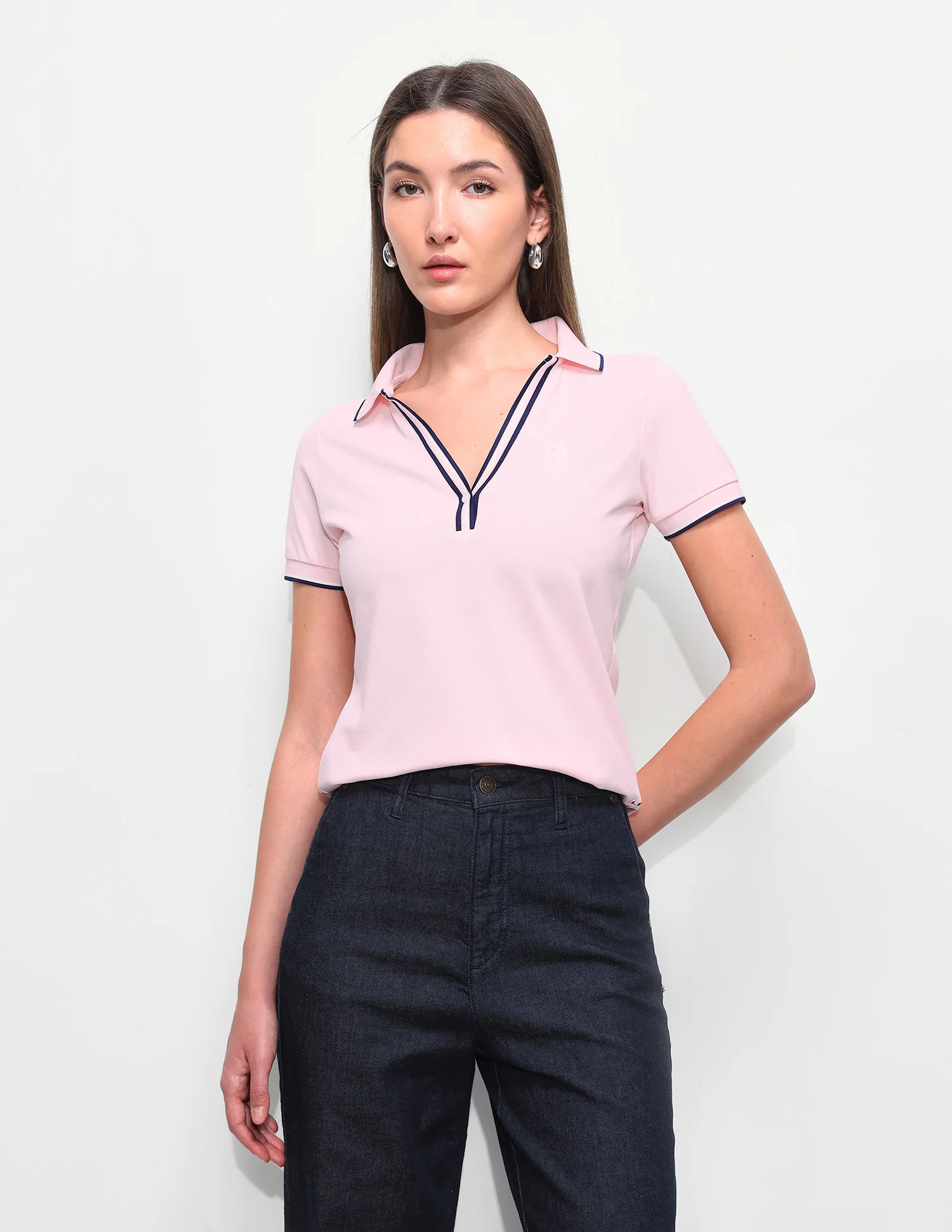 Solid Regular Fit Polo Shirt - Image 6