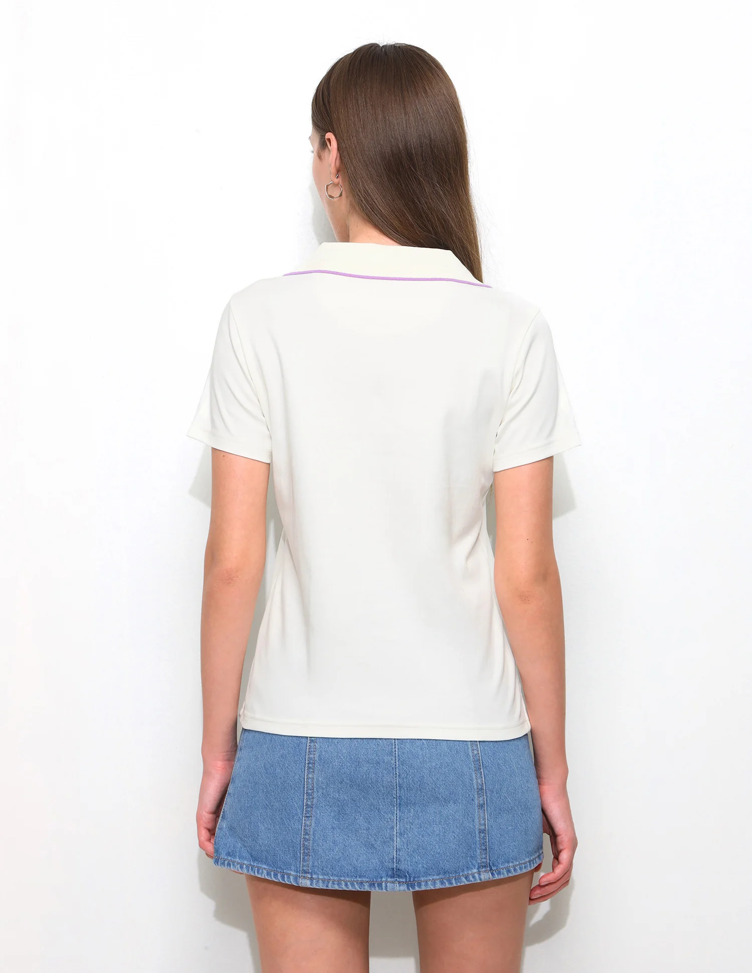 Solid Regular Fit Polo Shirt - Image 5