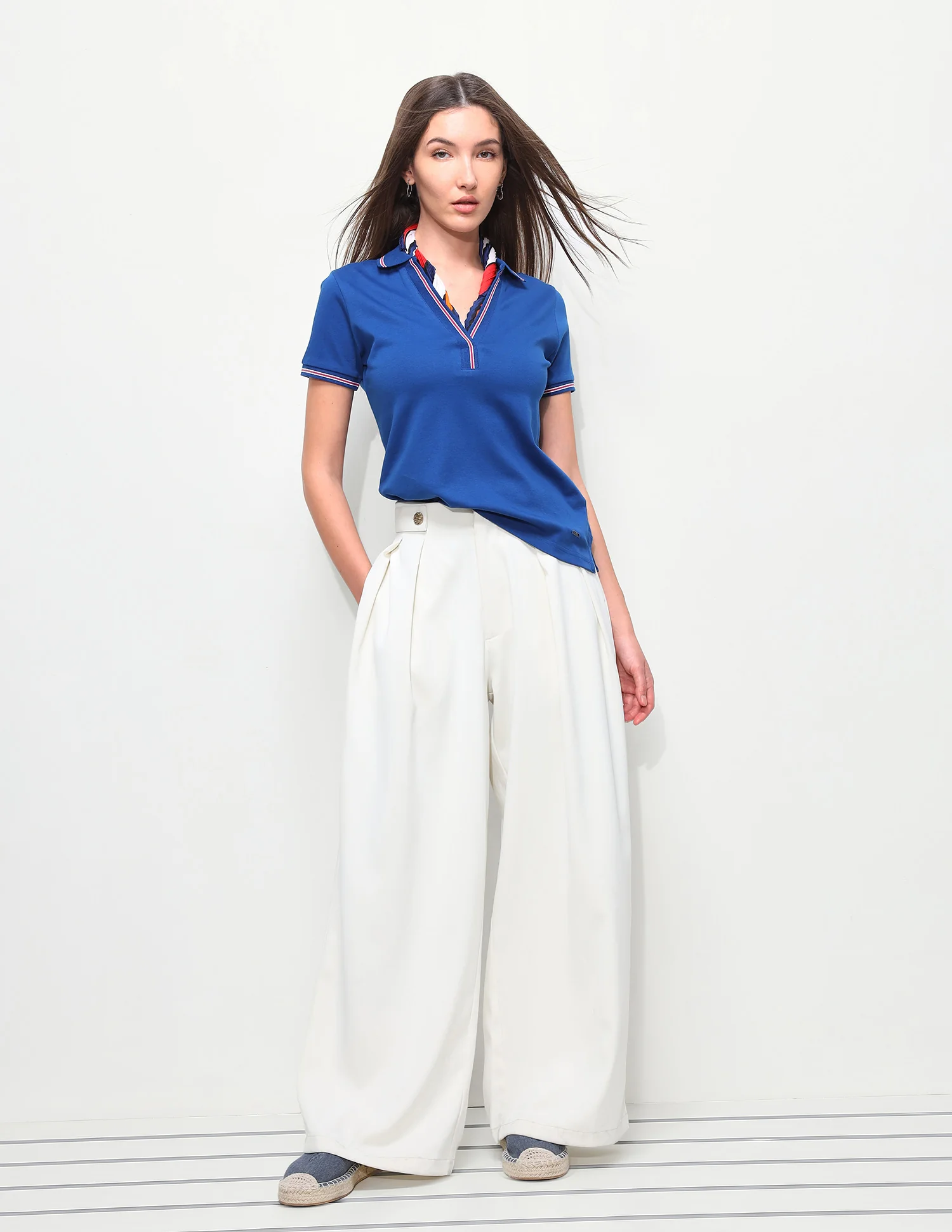 Solid Regular Fit Polo Shirt - Image 3