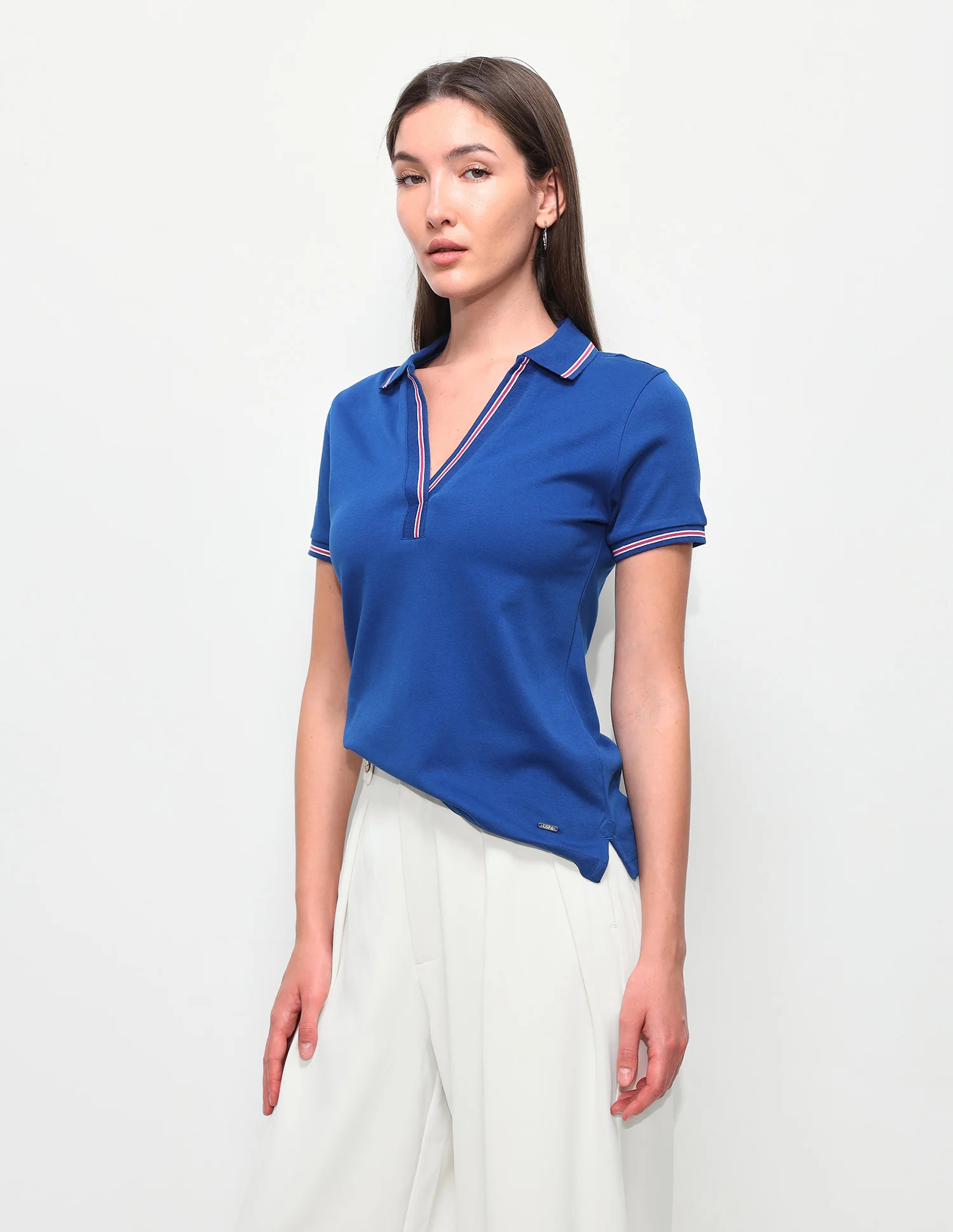 Solid Regular Fit Polo Shirt - Image 4