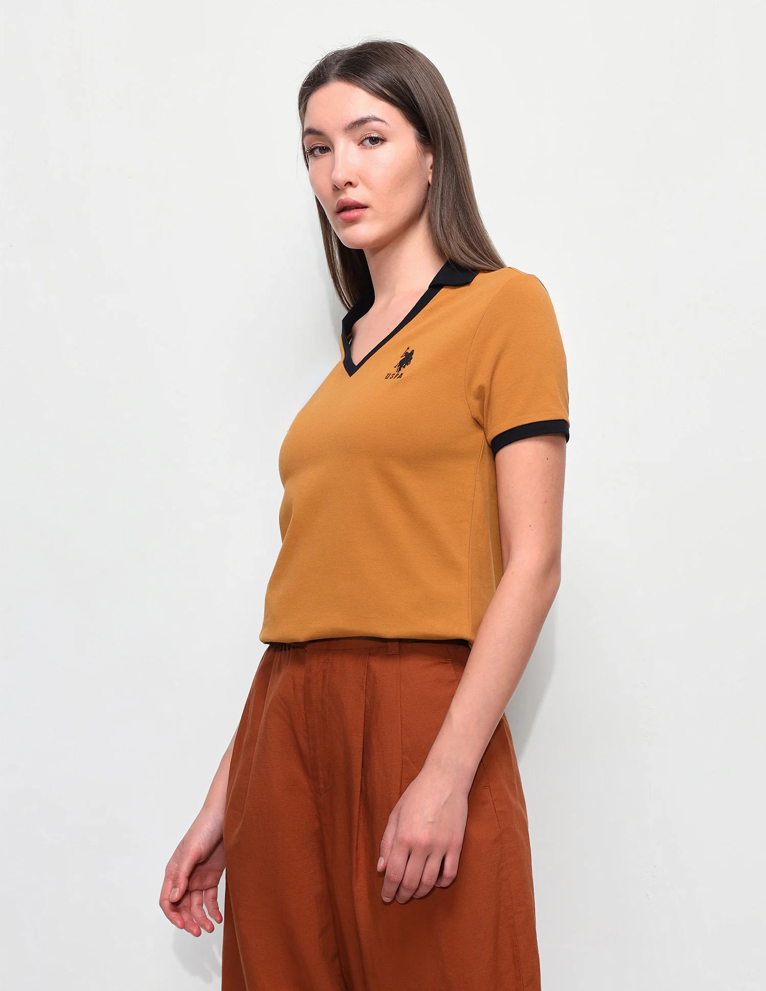 Solid Regular Fit Polo Shirt - Image 4