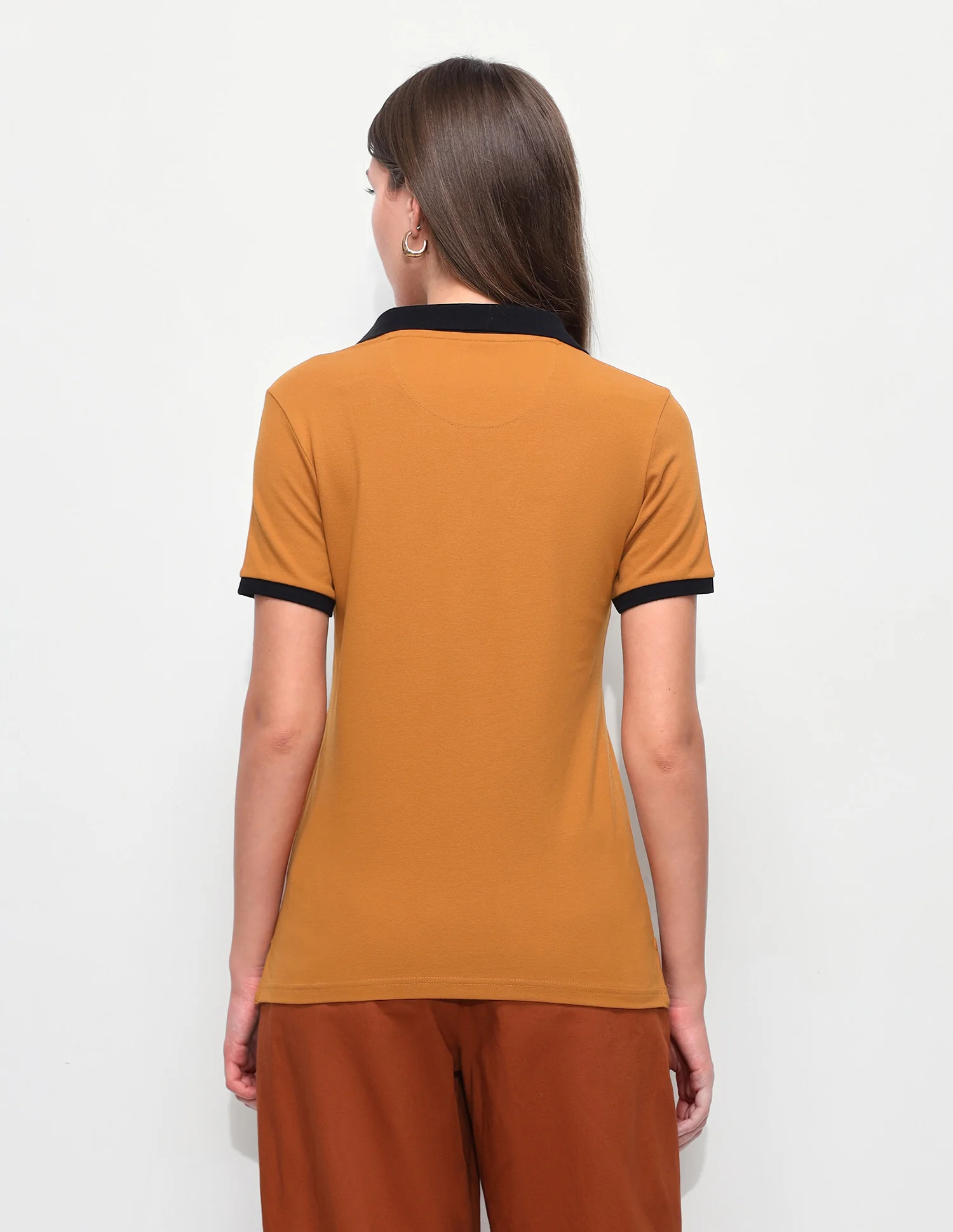 Solid Regular Fit Polo Shirt - Image 5