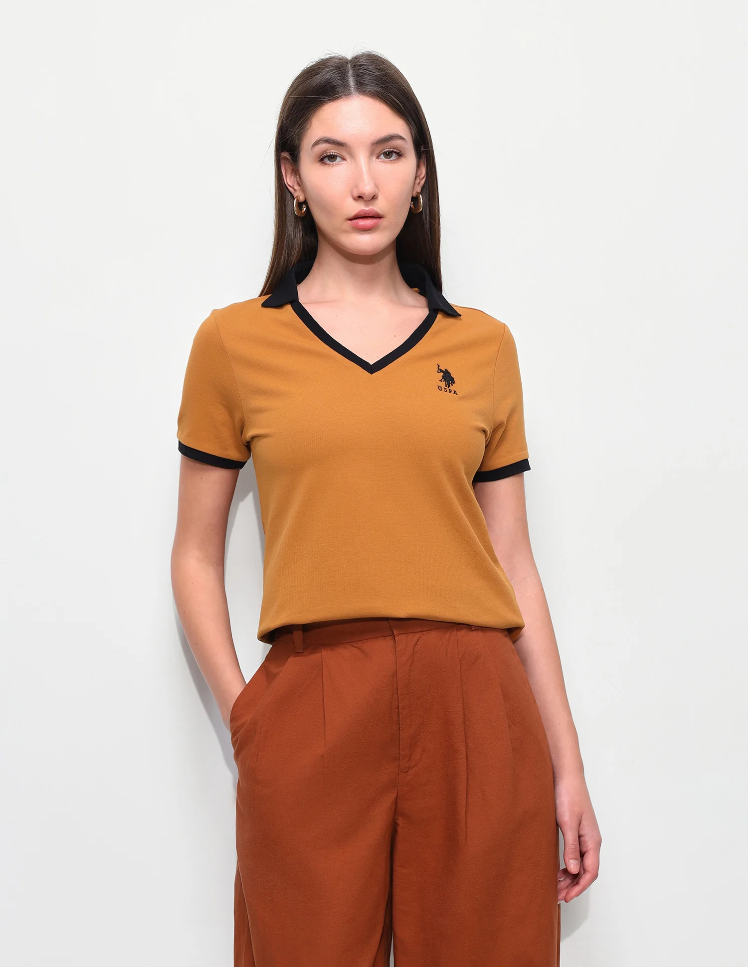 Solid Regular Fit Polo Shirt - Image 6