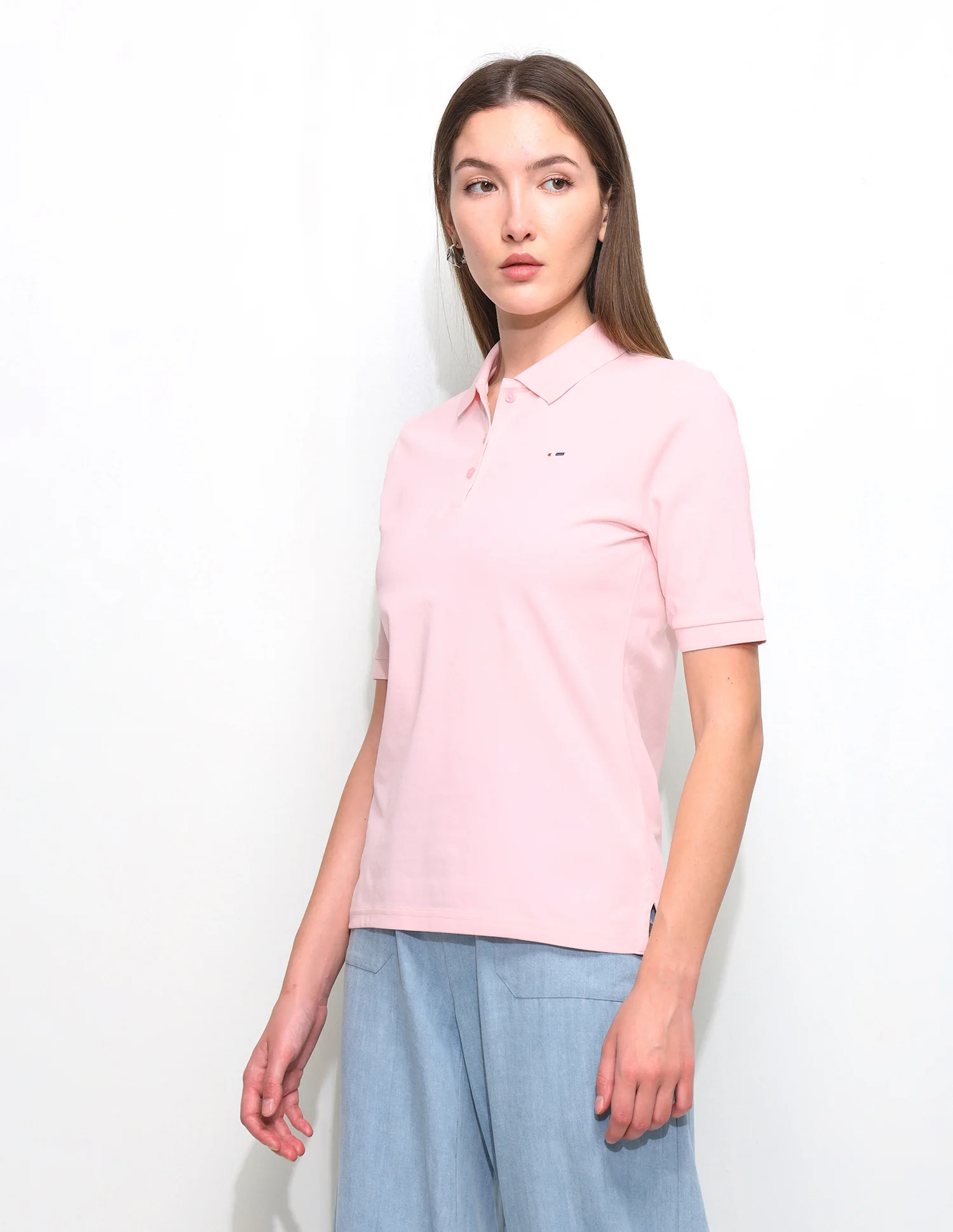 Solid Regular Fit Polo Shirt - Image 4