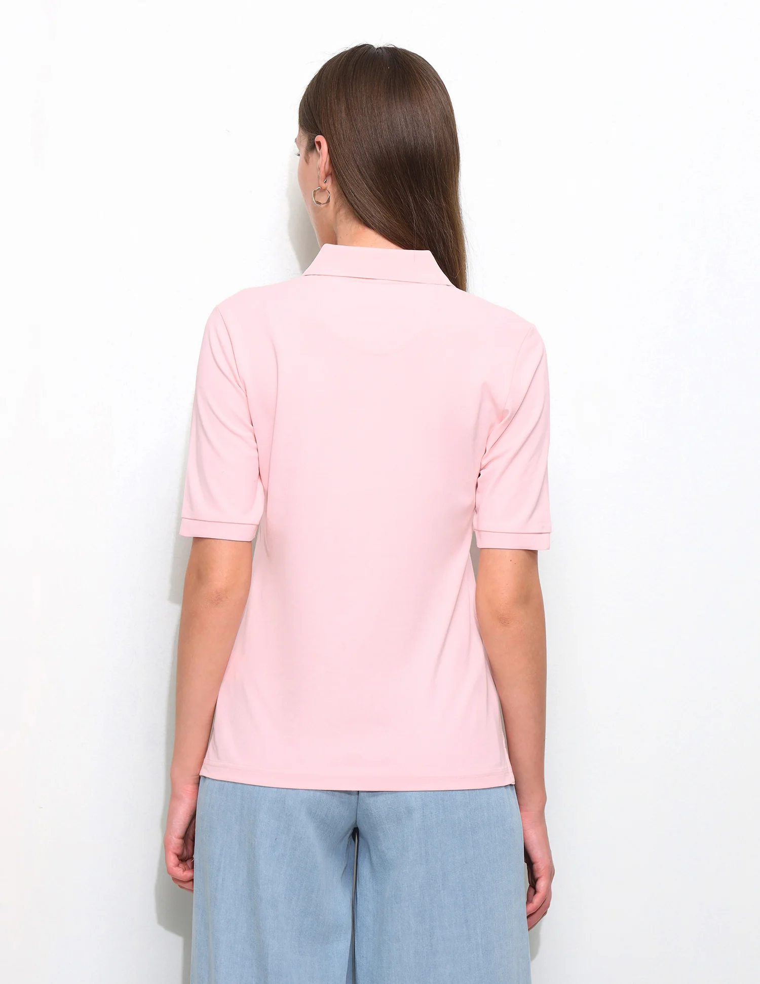 Solid Regular Fit Polo Shirt - Image 5