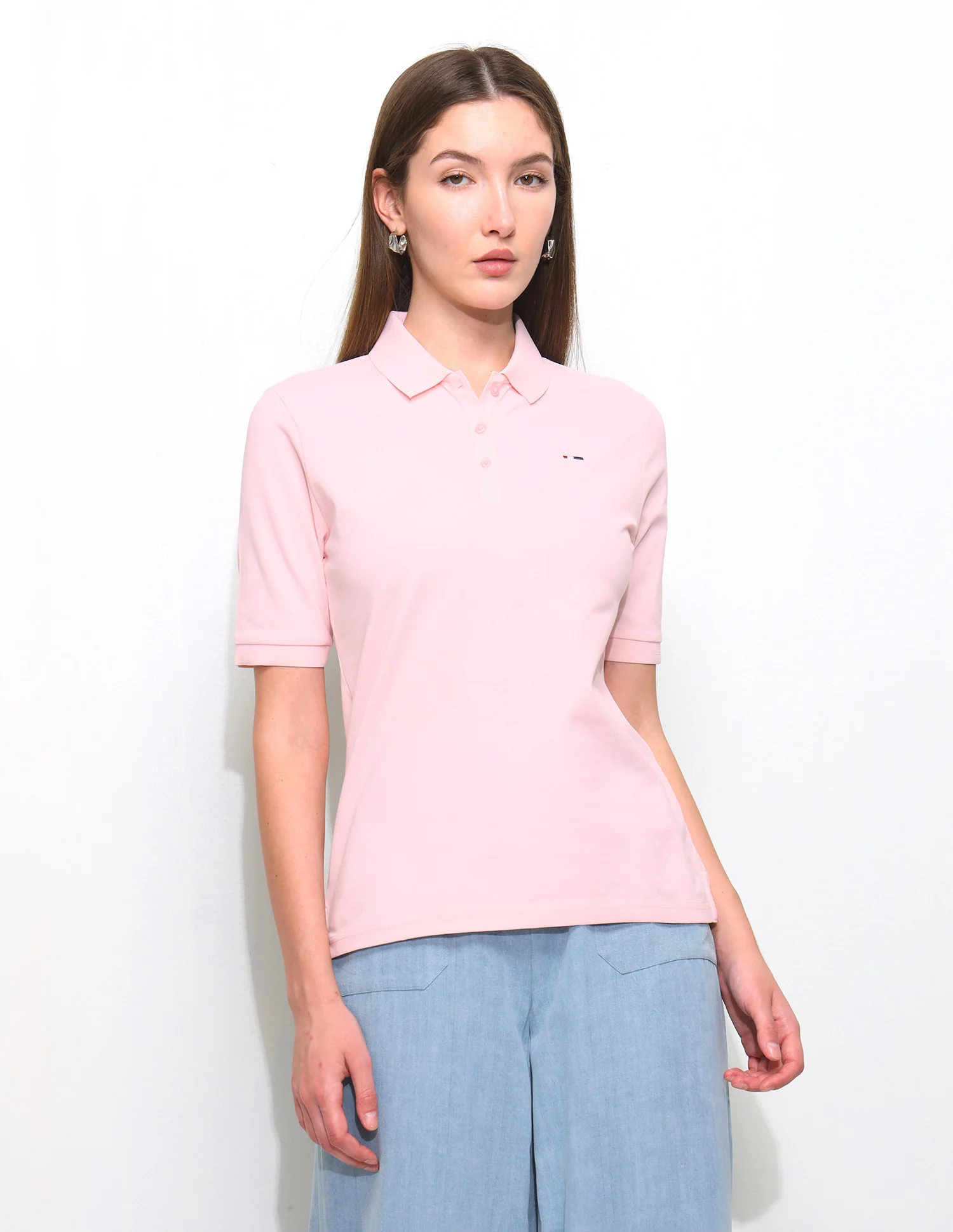 Solid Regular Fit Polo Shirt - Image 6