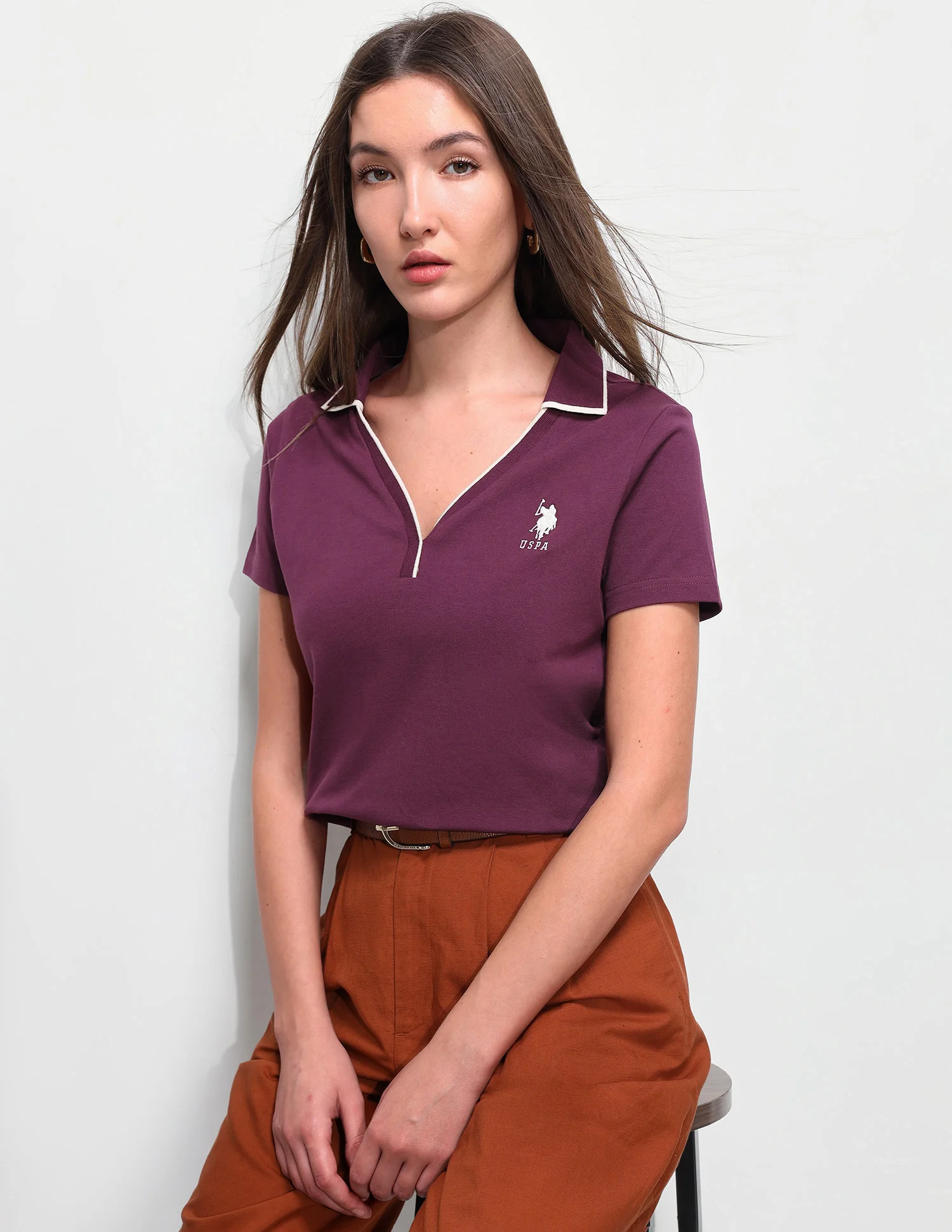 Solid Regular Fit Polo Shirt