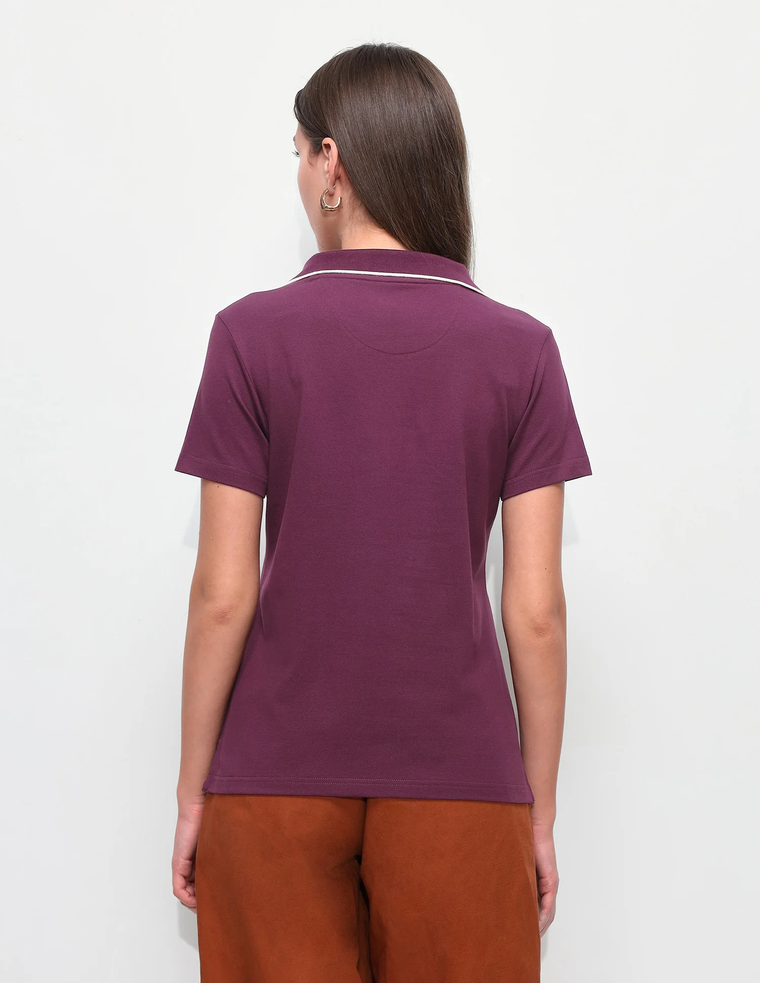 Solid Regular Fit Polo Shirt - Image 5