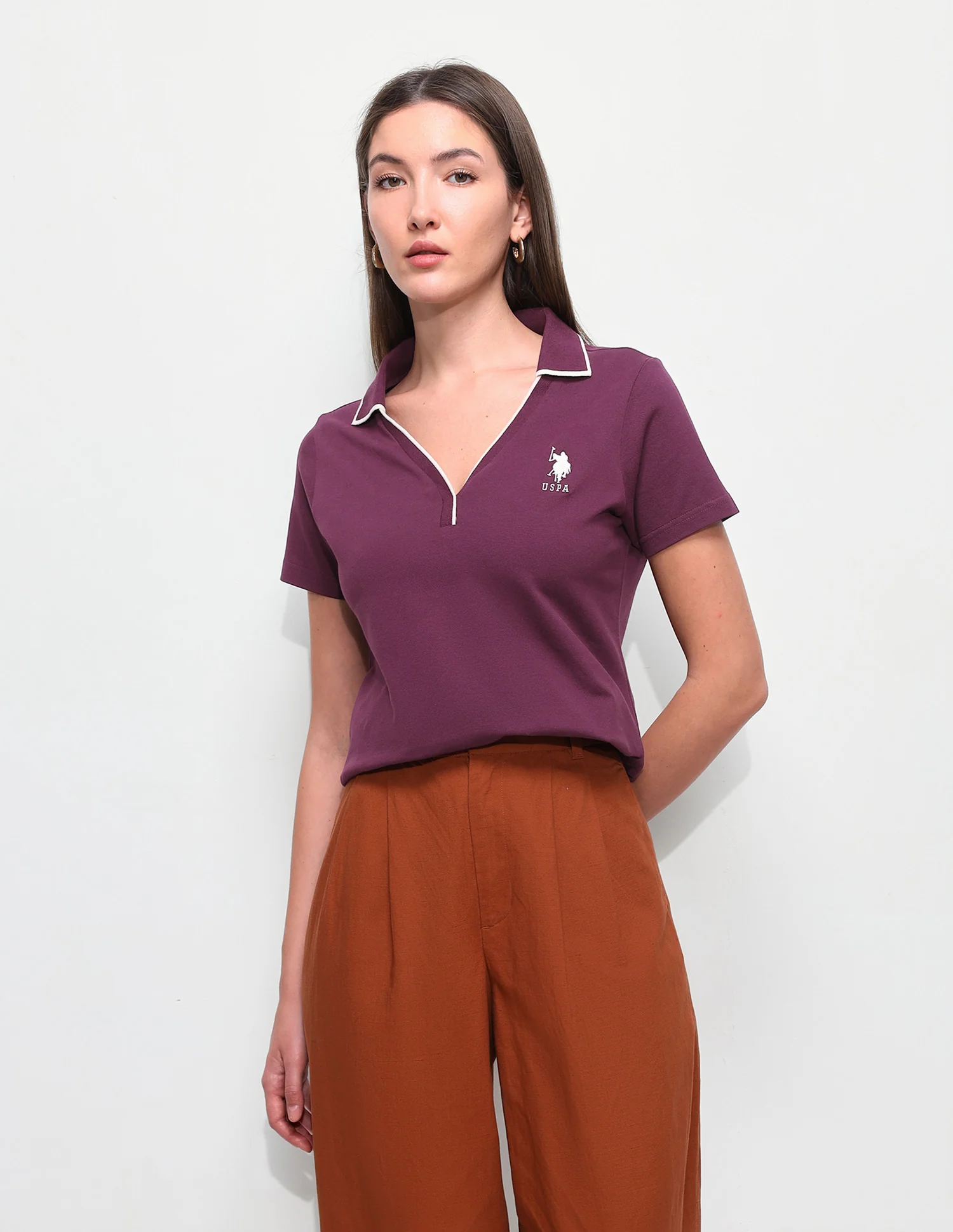 Solid Regular Fit Polo Shirt - Image 6