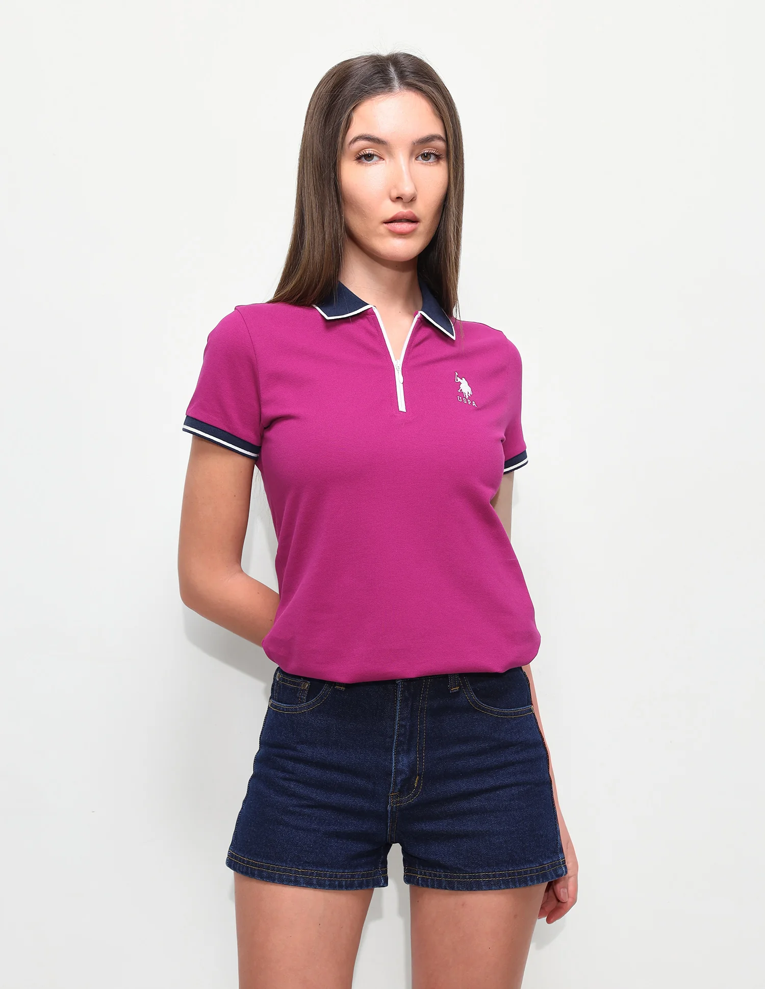 Solid Regular Fit Polo Shirt - Image 6