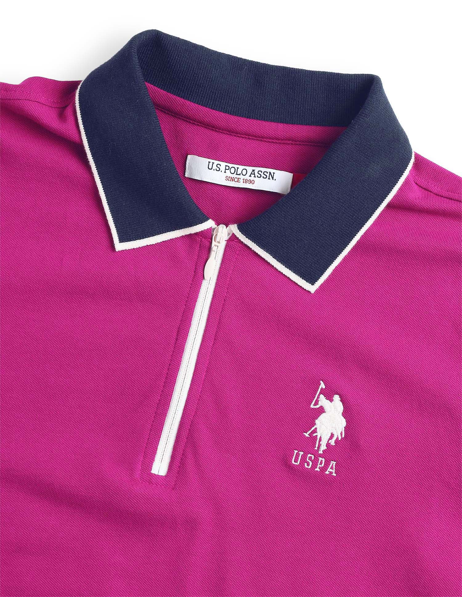 Solid Regular Fit Polo Shirt - Image 8