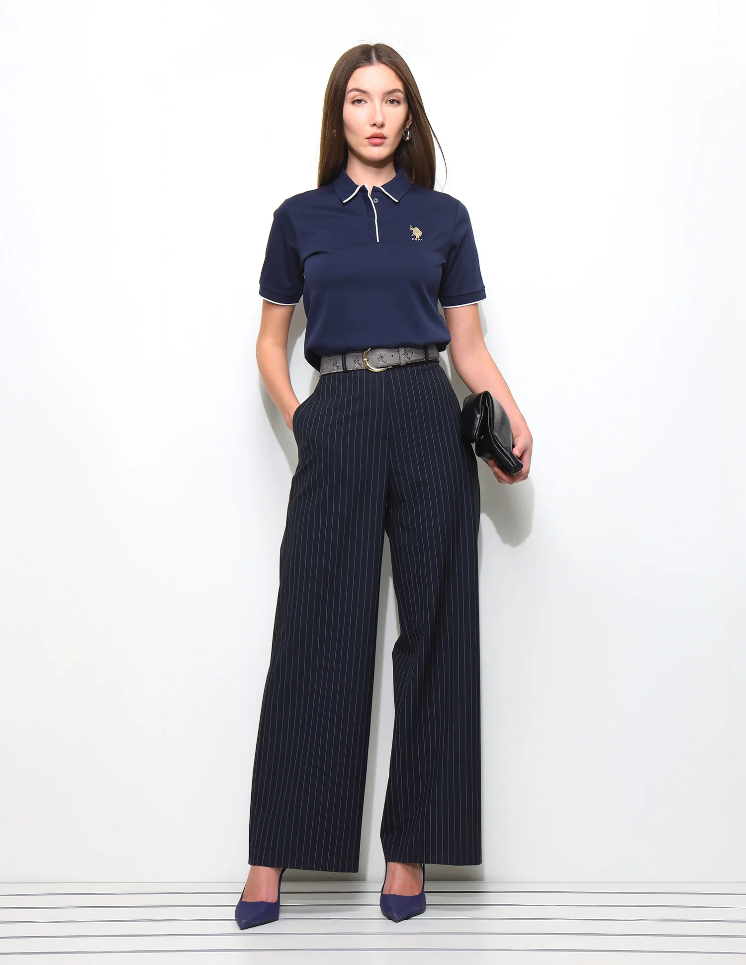 Solid Regular Fit Polo Shirt - Image 3