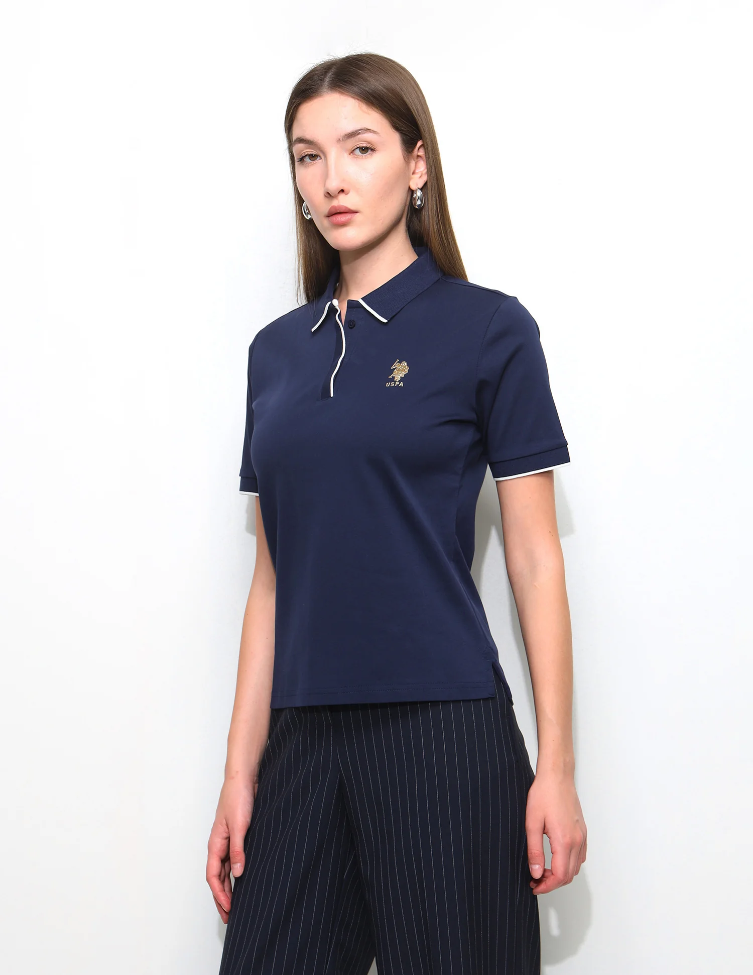 Solid Regular Fit Polo Shirt - Image 4