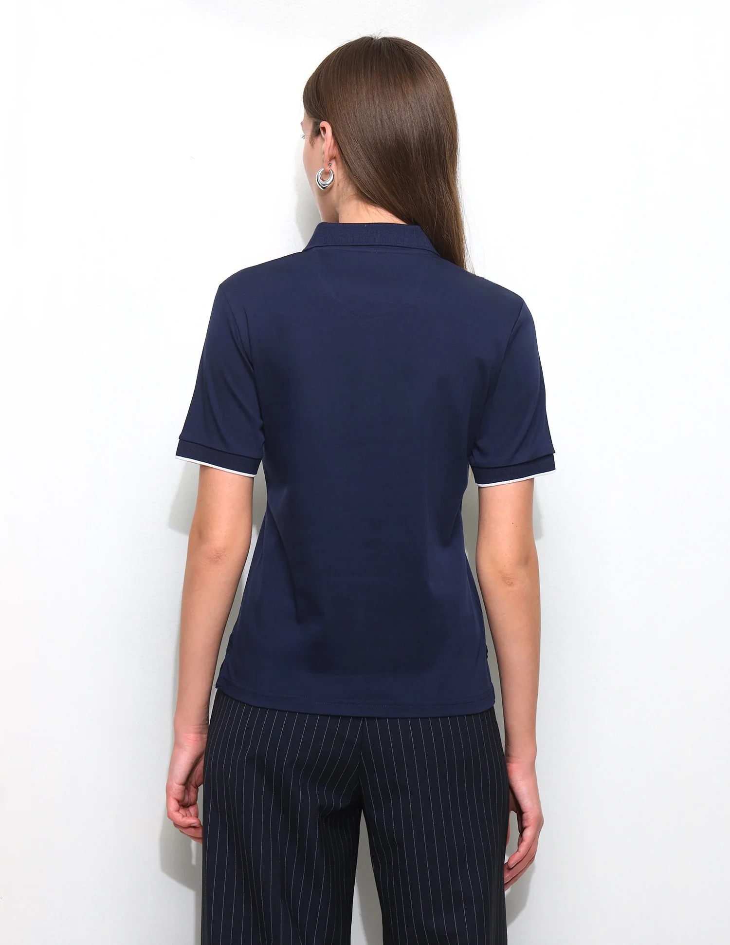Solid Regular Fit Polo Shirt - Image 5