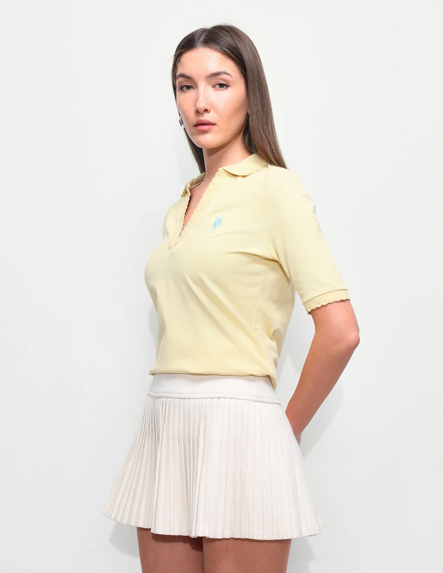 Solid Regular Fit Polo Shirt - Image 4
