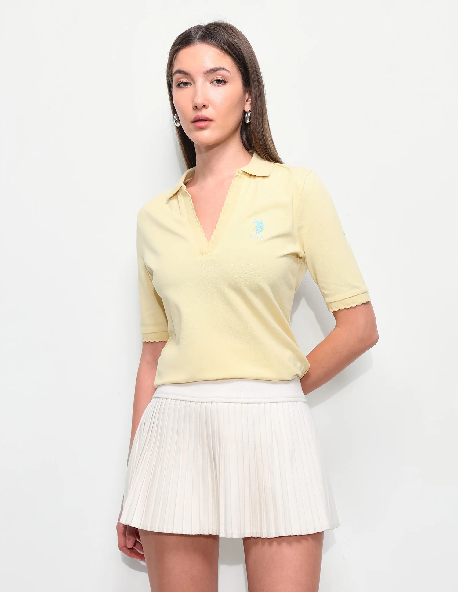 Solid Regular Fit Polo Shirt - Image 6