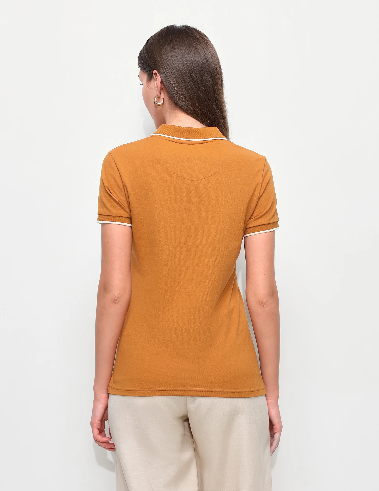 Solid Regular Fit Polo Shirt - Image 5
