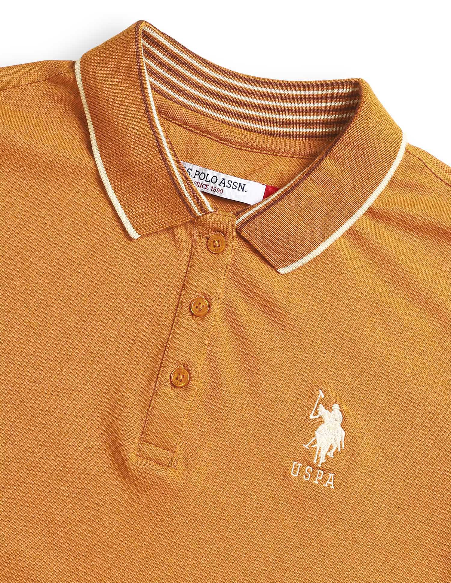 Solid Regular Fit Polo Shirt - Image 8
