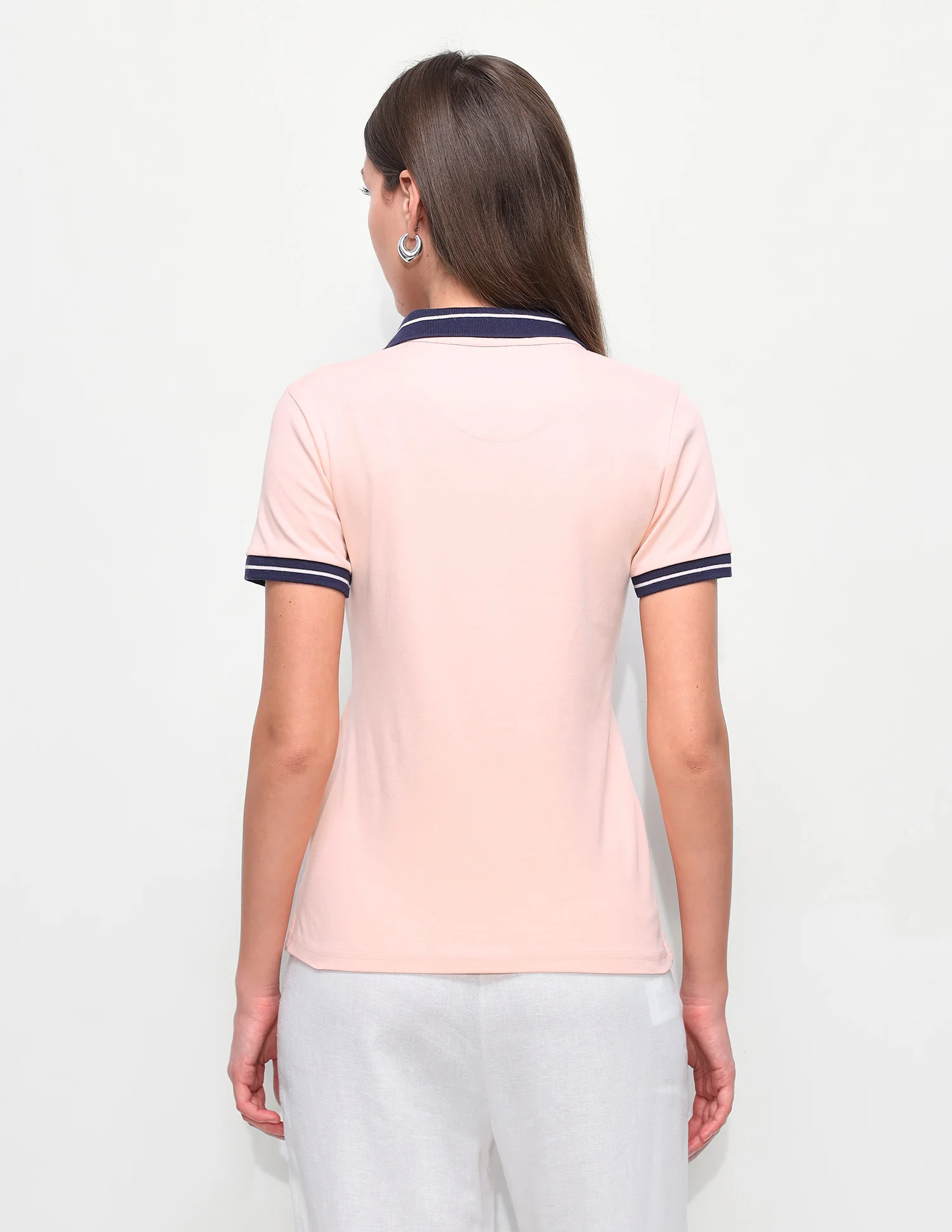 Solid Regular Fit Polo Shirt - Image 5