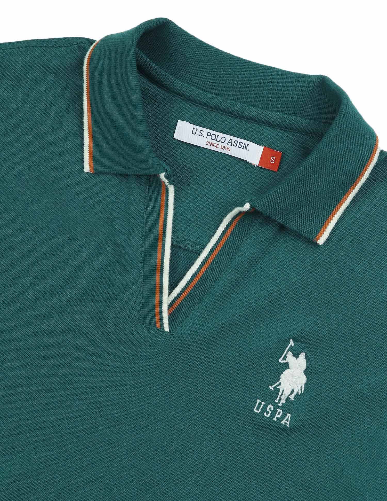 Solid Regular Fit Polo Shirt - Image 8