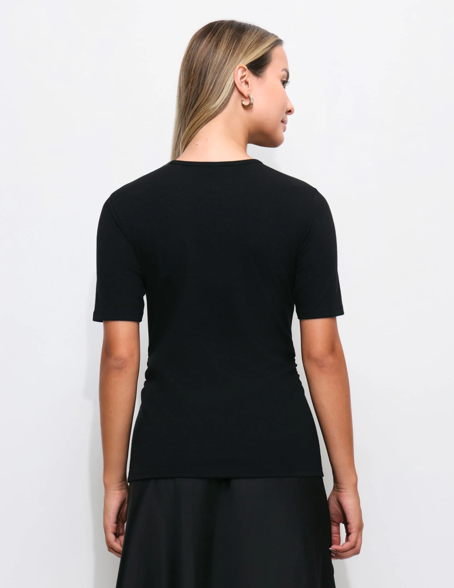 Solid Regular Fit Ruched Top - Image 5