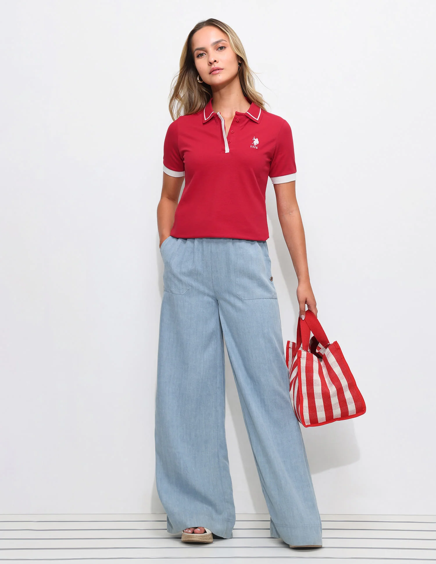 Solid Regular Fit Tipped collar Polo shirt - Image 3