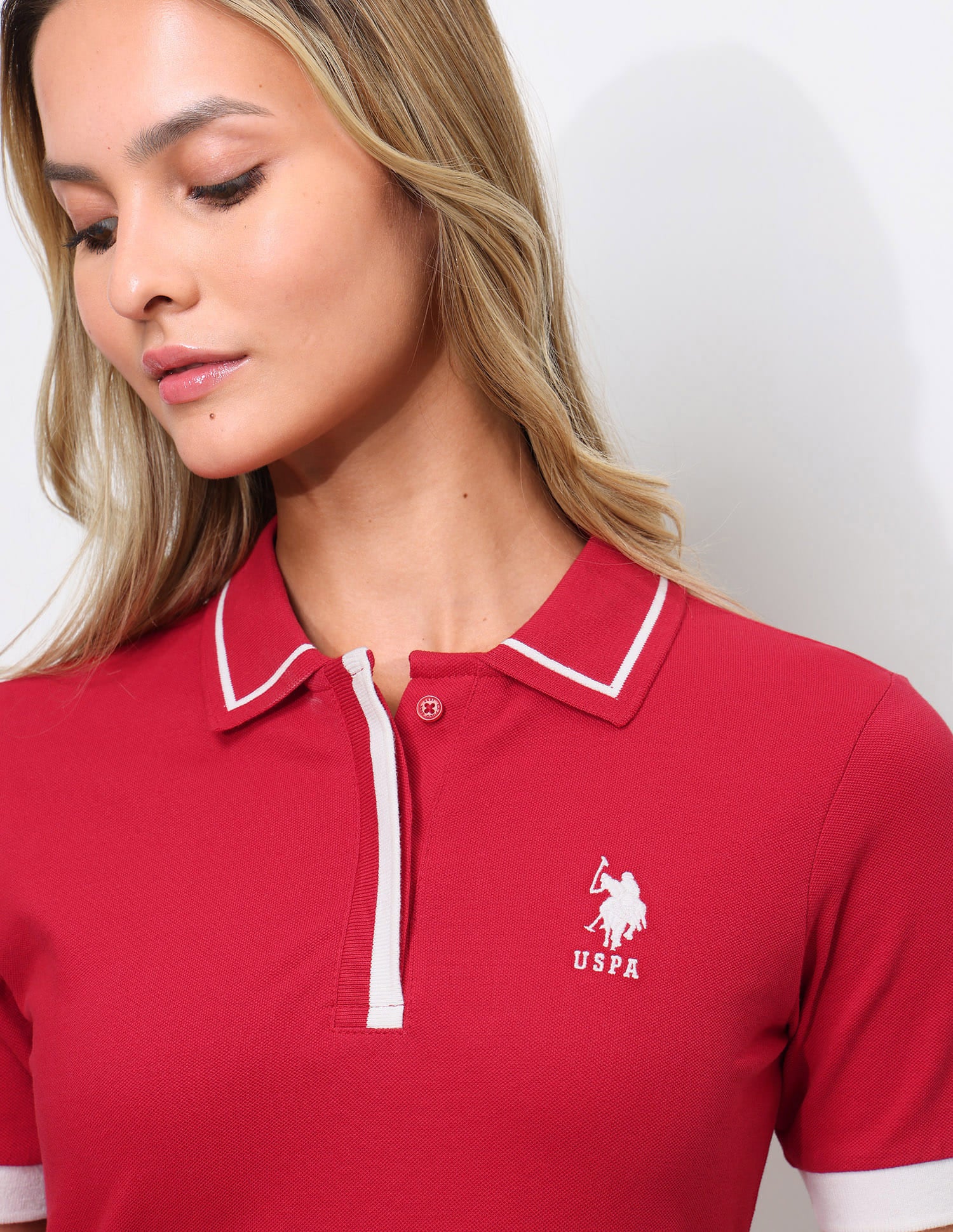 Solid Regular Fit Tipped collar Polo shirt - Image 7