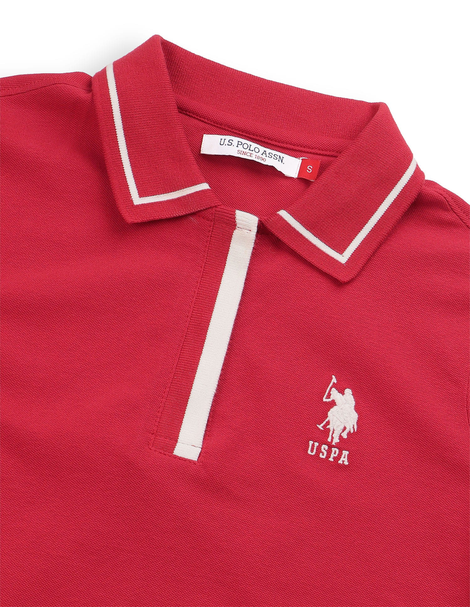 Solid Regular Fit Tipped collar Polo shirt - Image 8