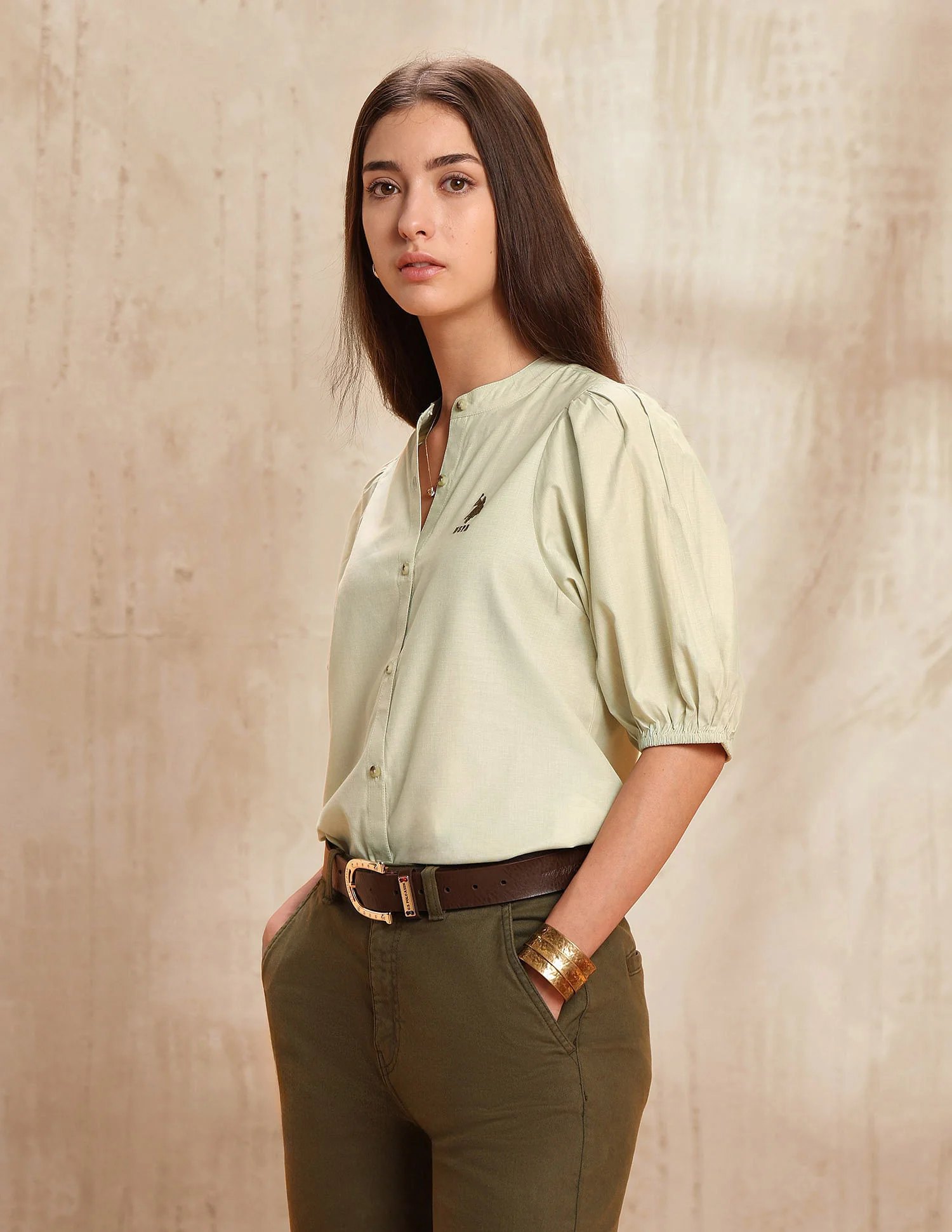Solid Regular Fit Top - Image 4
