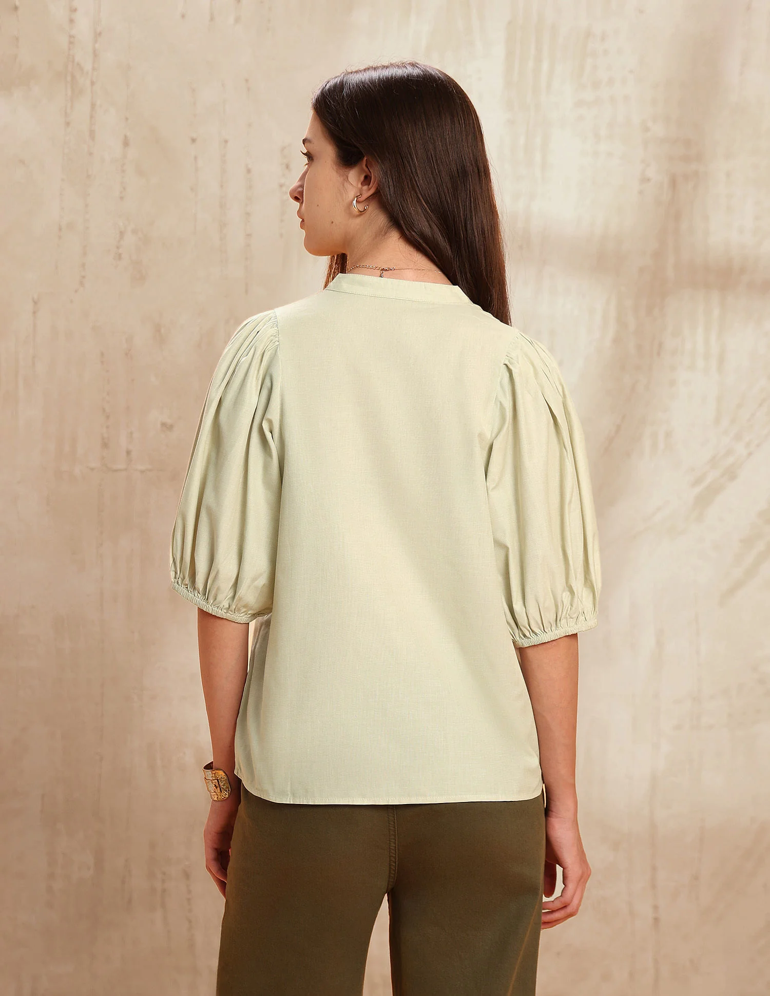 Solid Regular Fit Top - Image 5