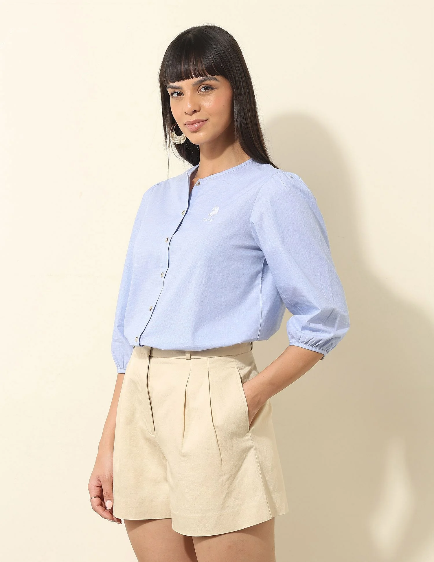 Solid Regular Fit Top - Image 3