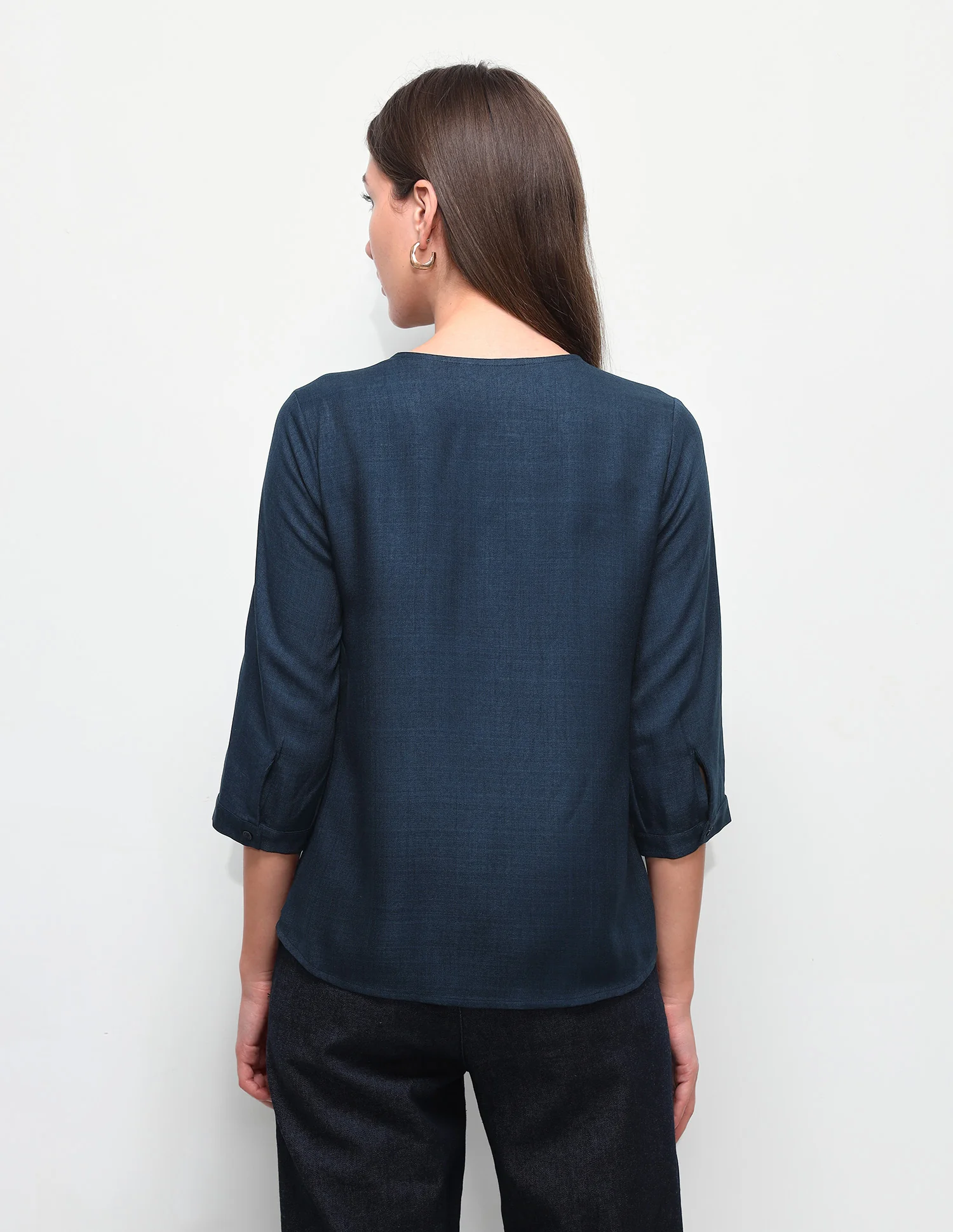 Solid Regular Fit Zipper Top - Image 5
