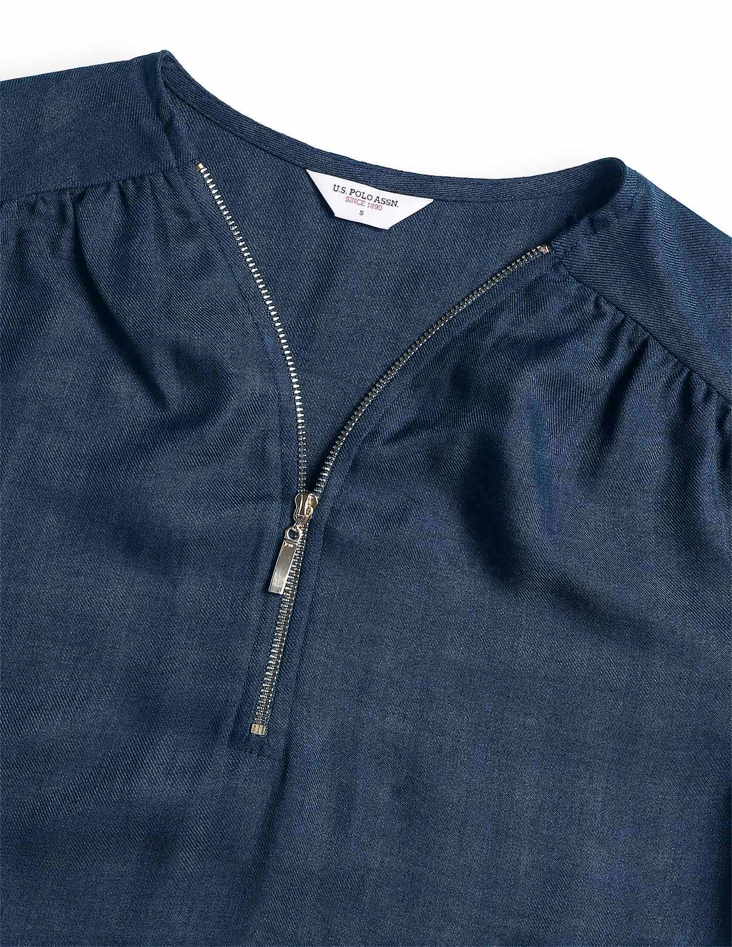 Solid Regular Fit Zipper Top - Image 8