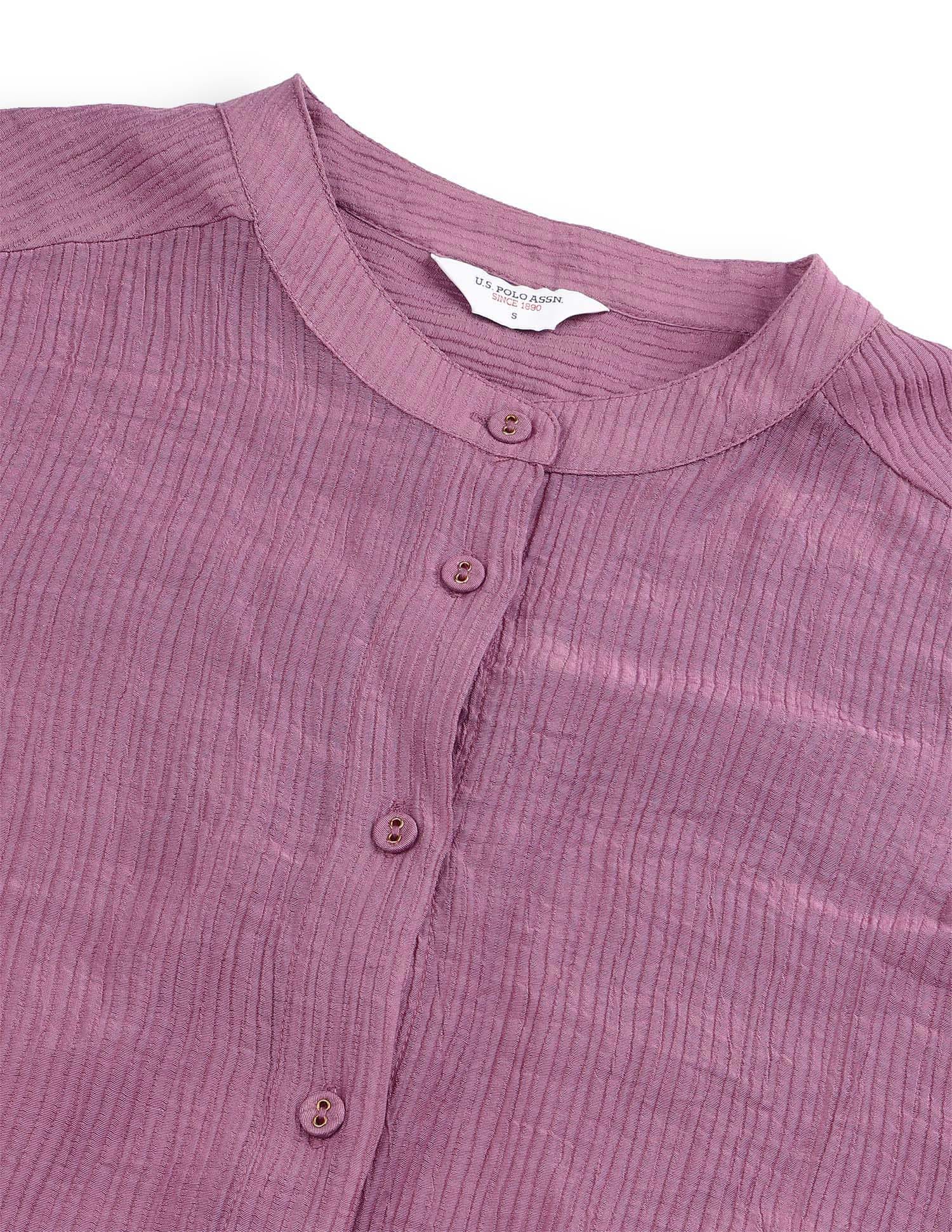 Solid Relaxed Fit Blouson Top - Image 8