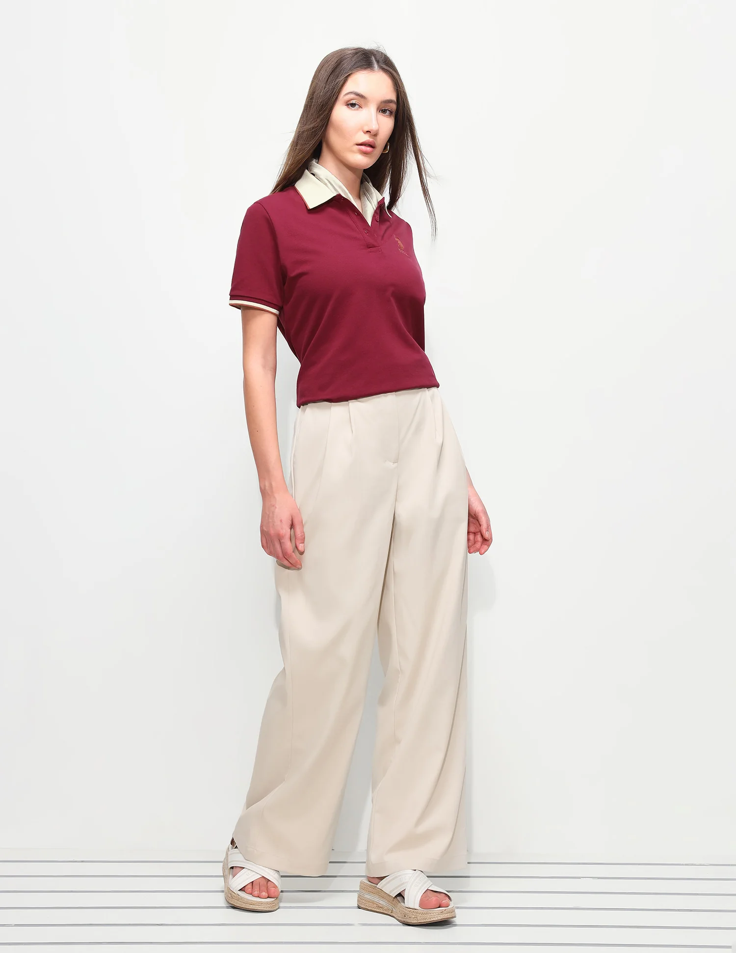 Solid Relaxed Fit Polo Shirt - Image 3