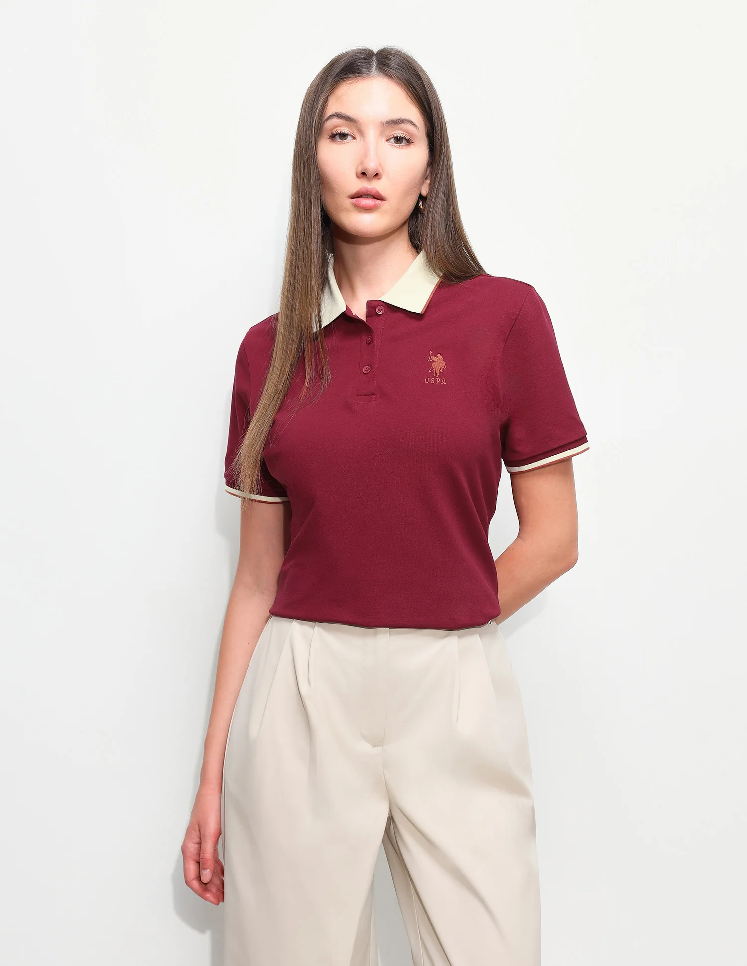 Solid Relaxed Fit Polo Shirt - Image 6