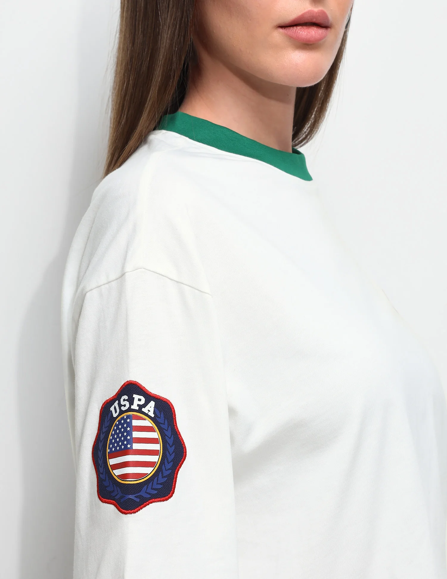 Solid Varsity Boxy Fit T-Shirt - Image 10