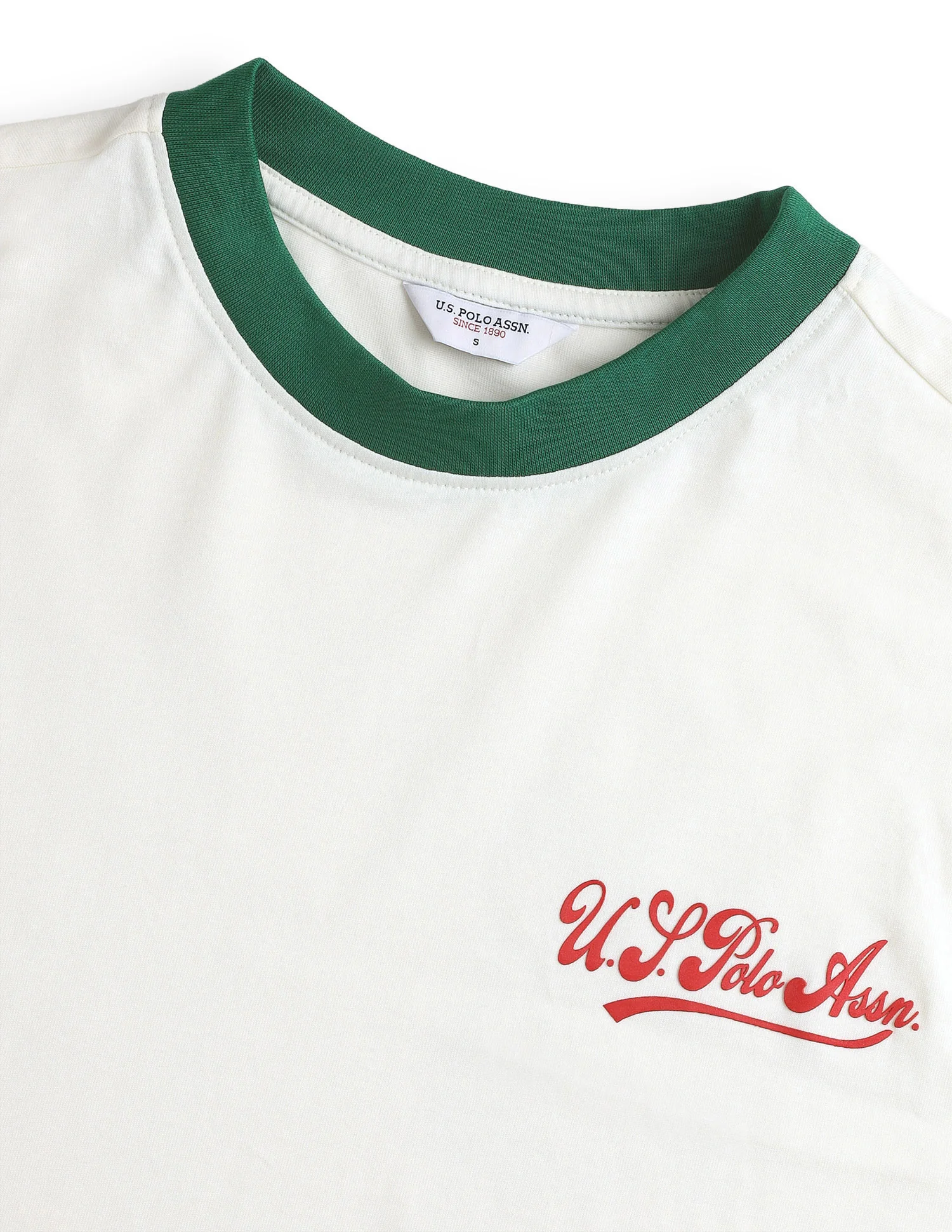 Solid Varsity Boxy Fit T-Shirt - Image 8