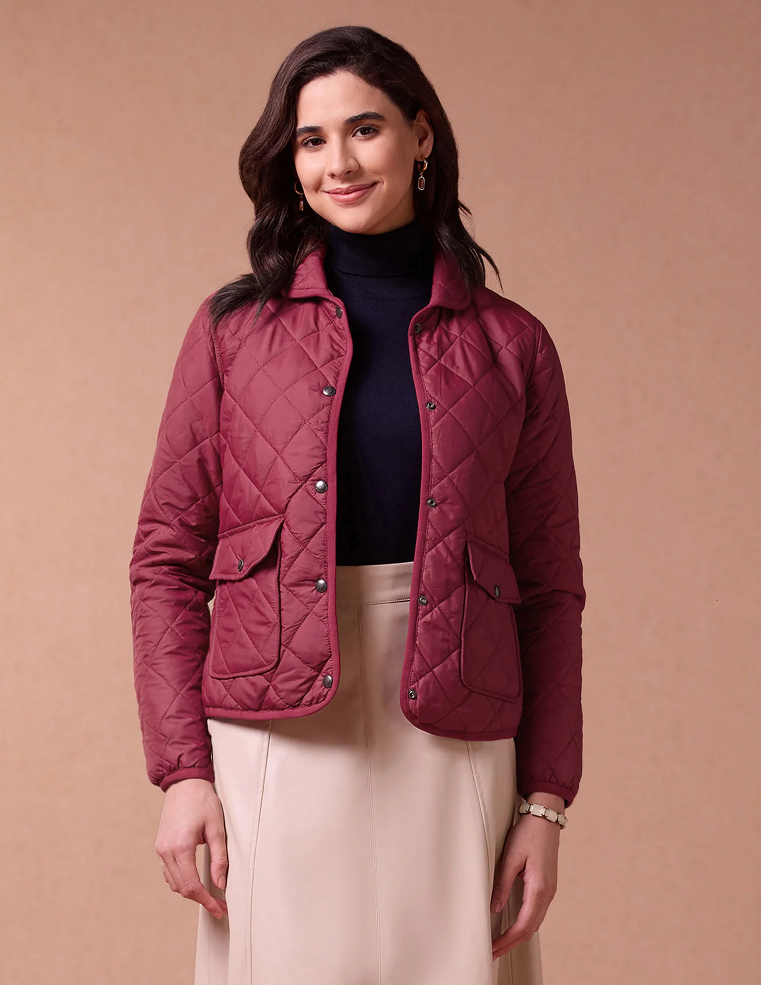 Spread Collar Puffer Jacket