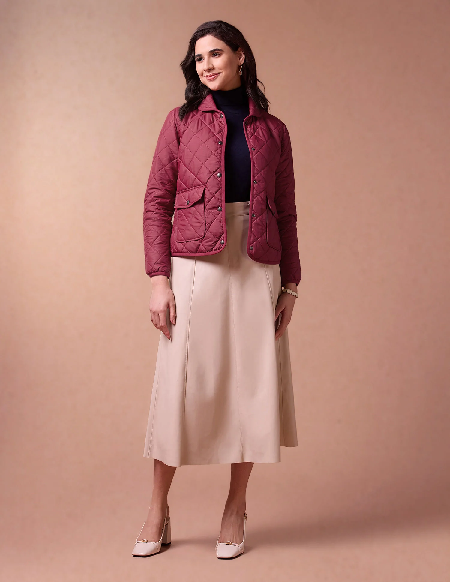 Spread Collar Puffer Jacket - Image 3