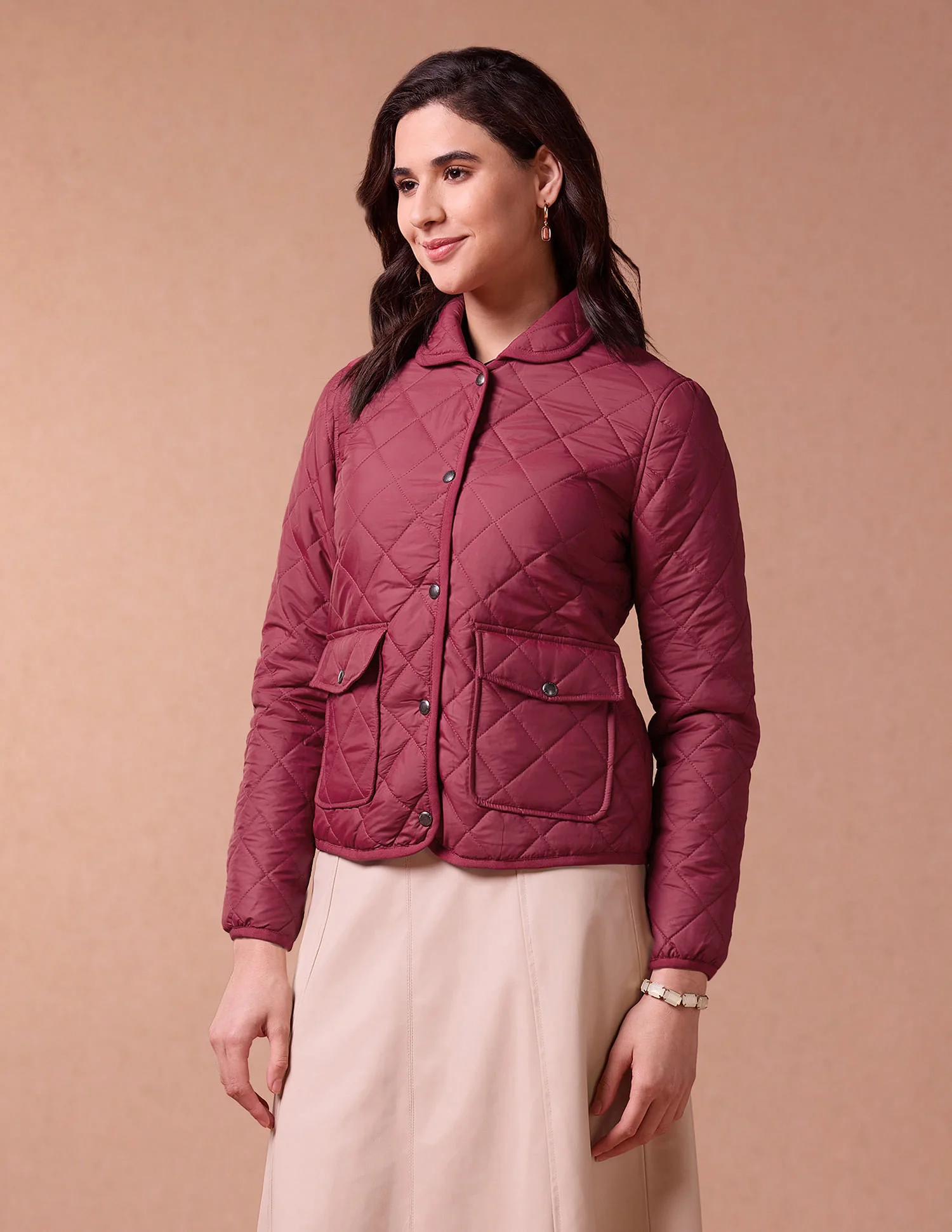 Spread Collar Puffer Jacket - Image 4