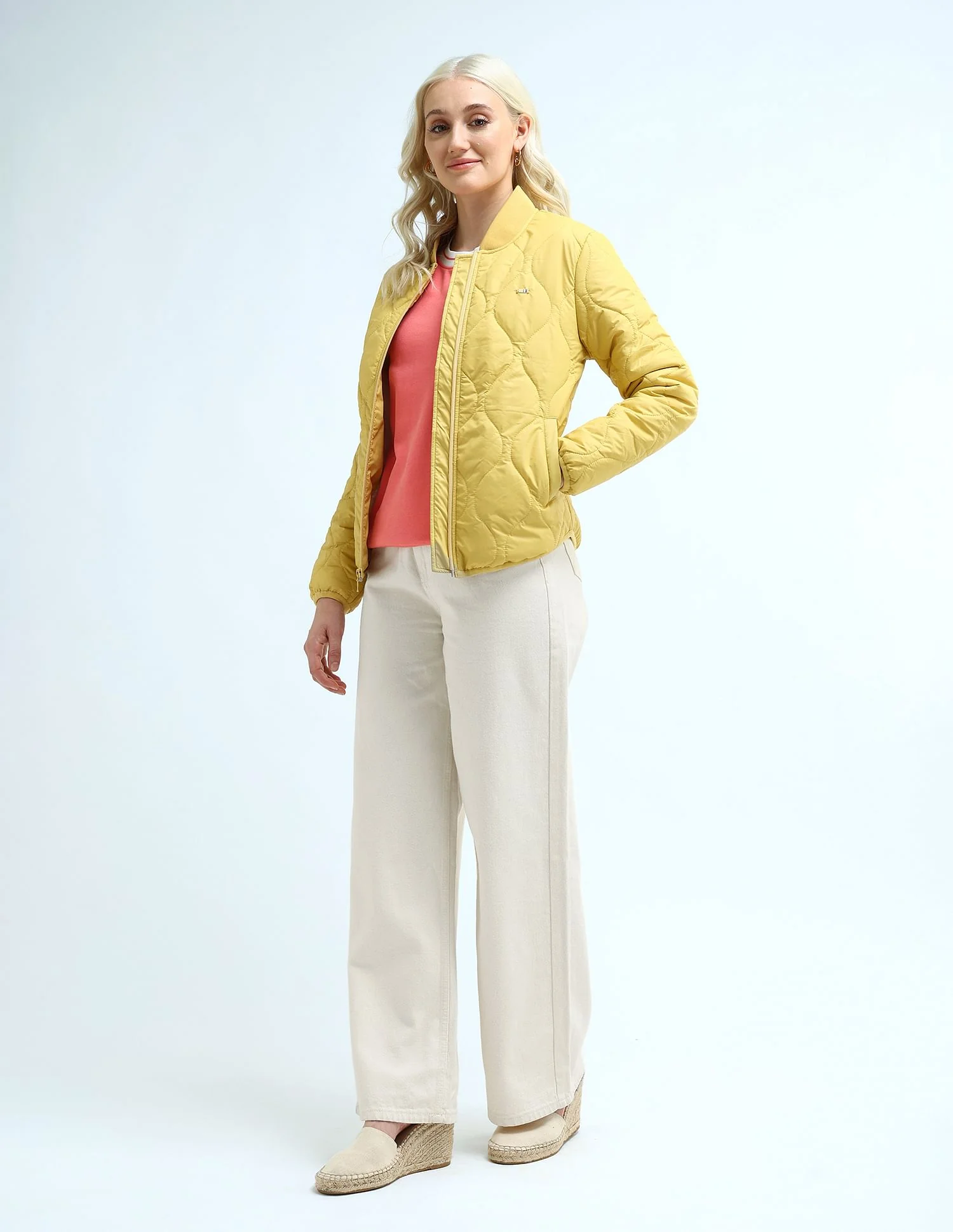 Stand Collar Quilted Jacket - Image 3