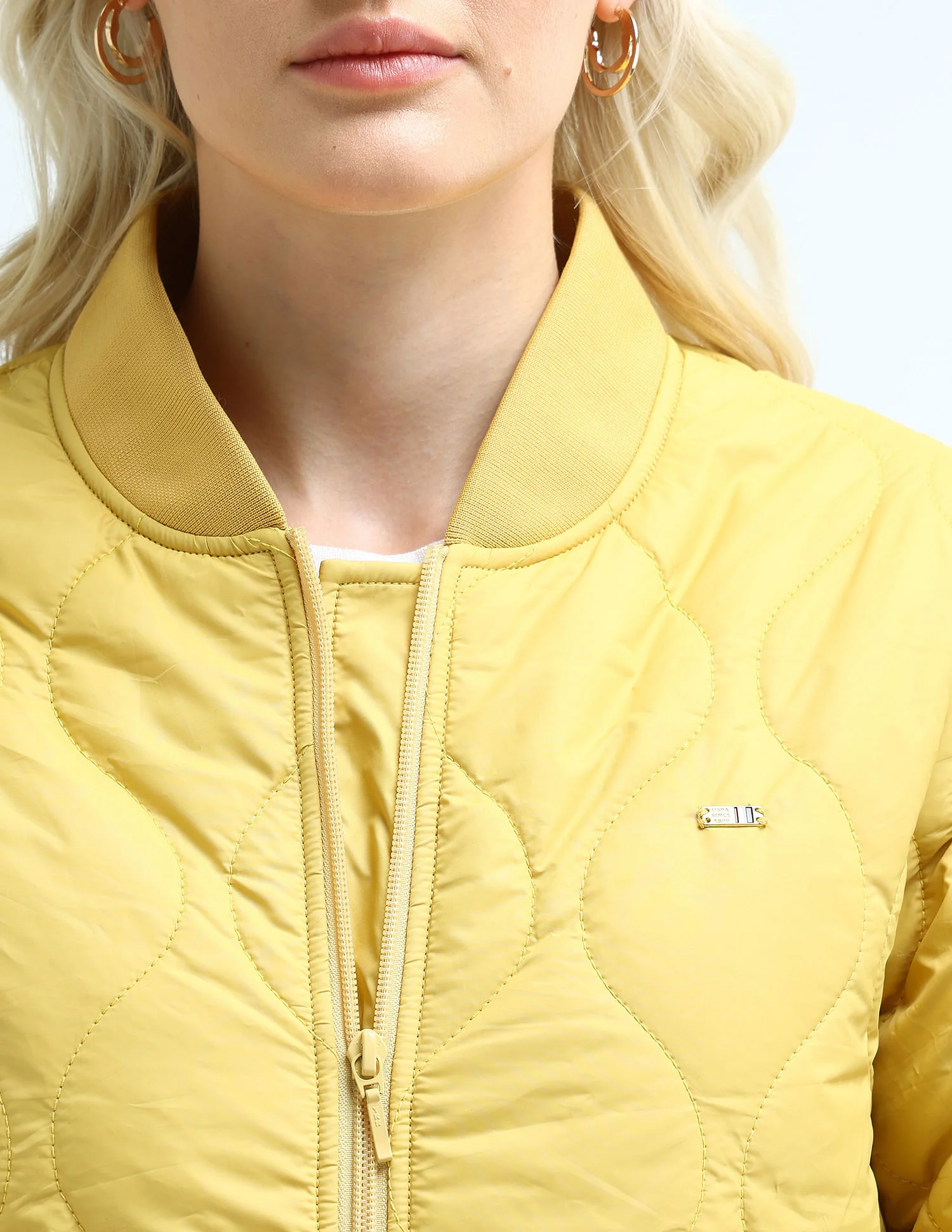 Stand Collar Quilted Jacket - Image 7