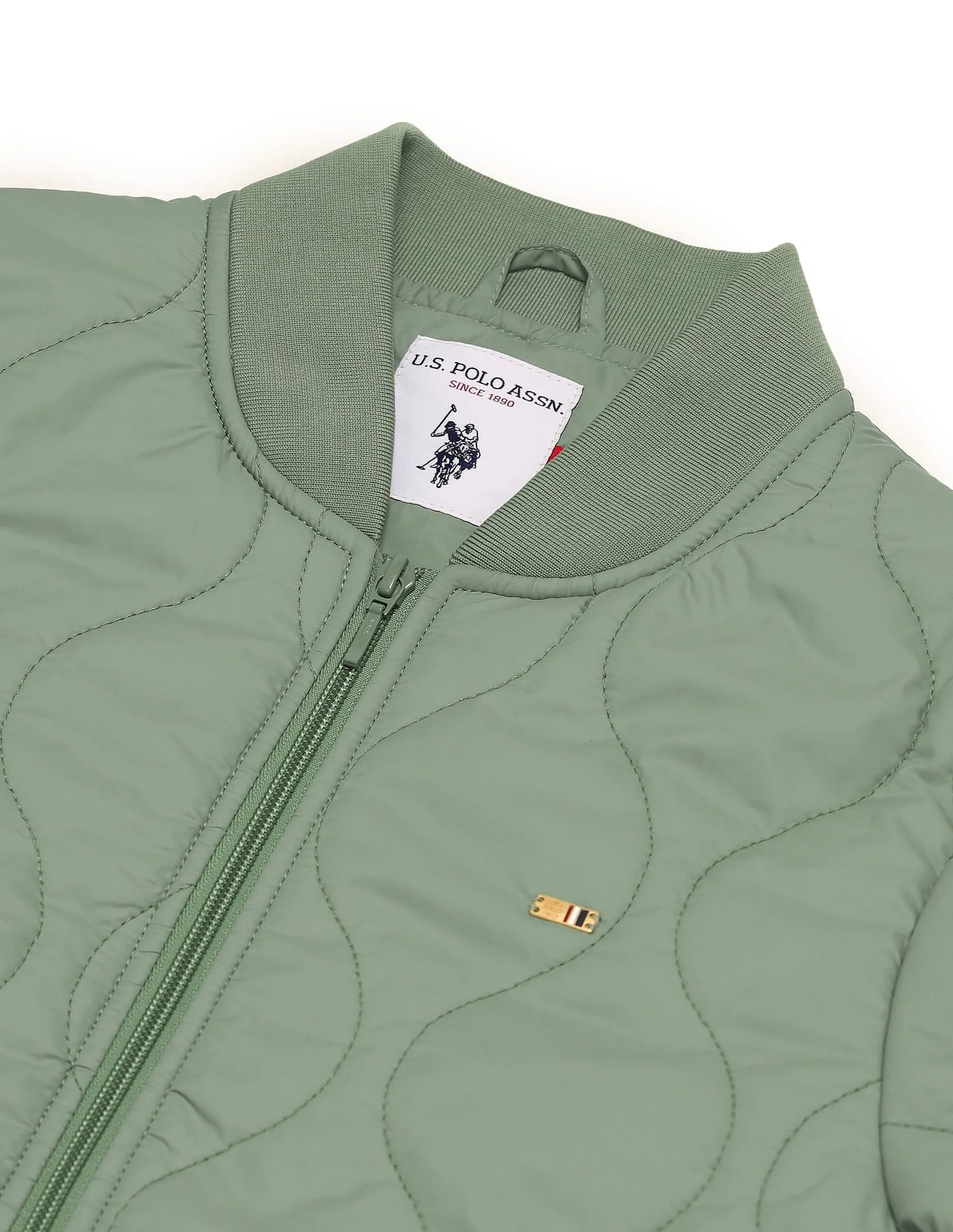 Stand Collar Quilted Jacket - Image 2