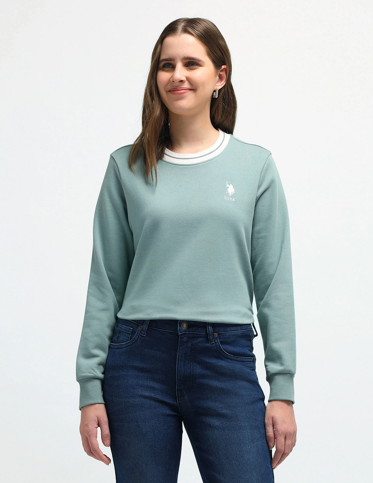 Striped Crew Neck Sweatshirt - Image 6