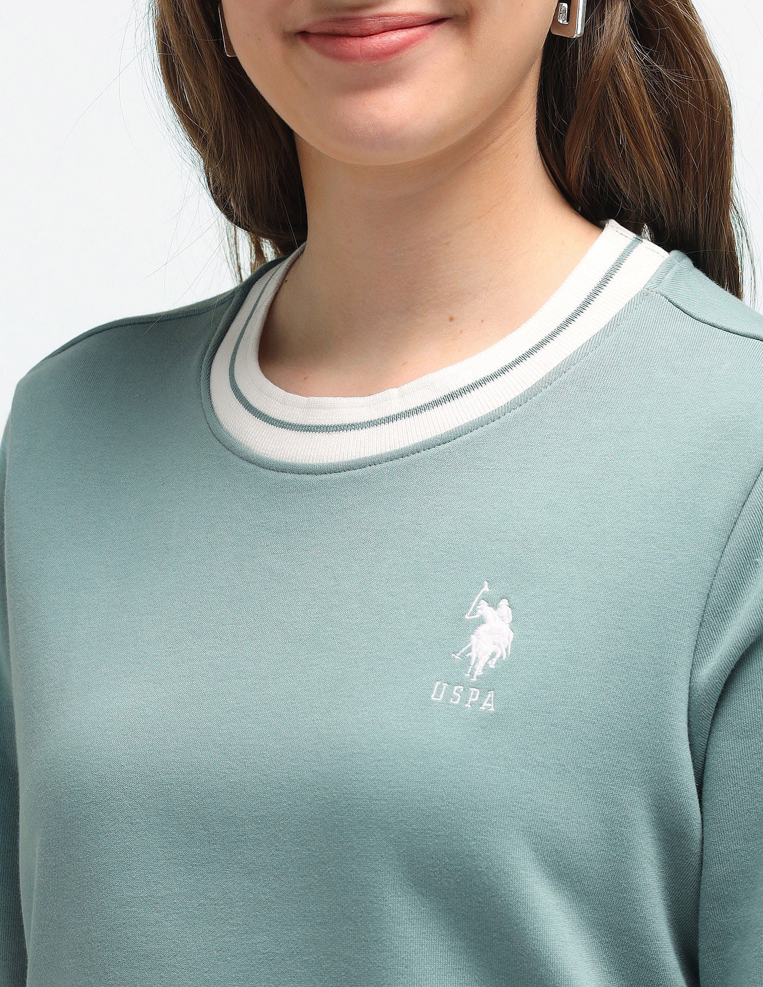 Striped Crew Neck Sweatshirt - Image 7