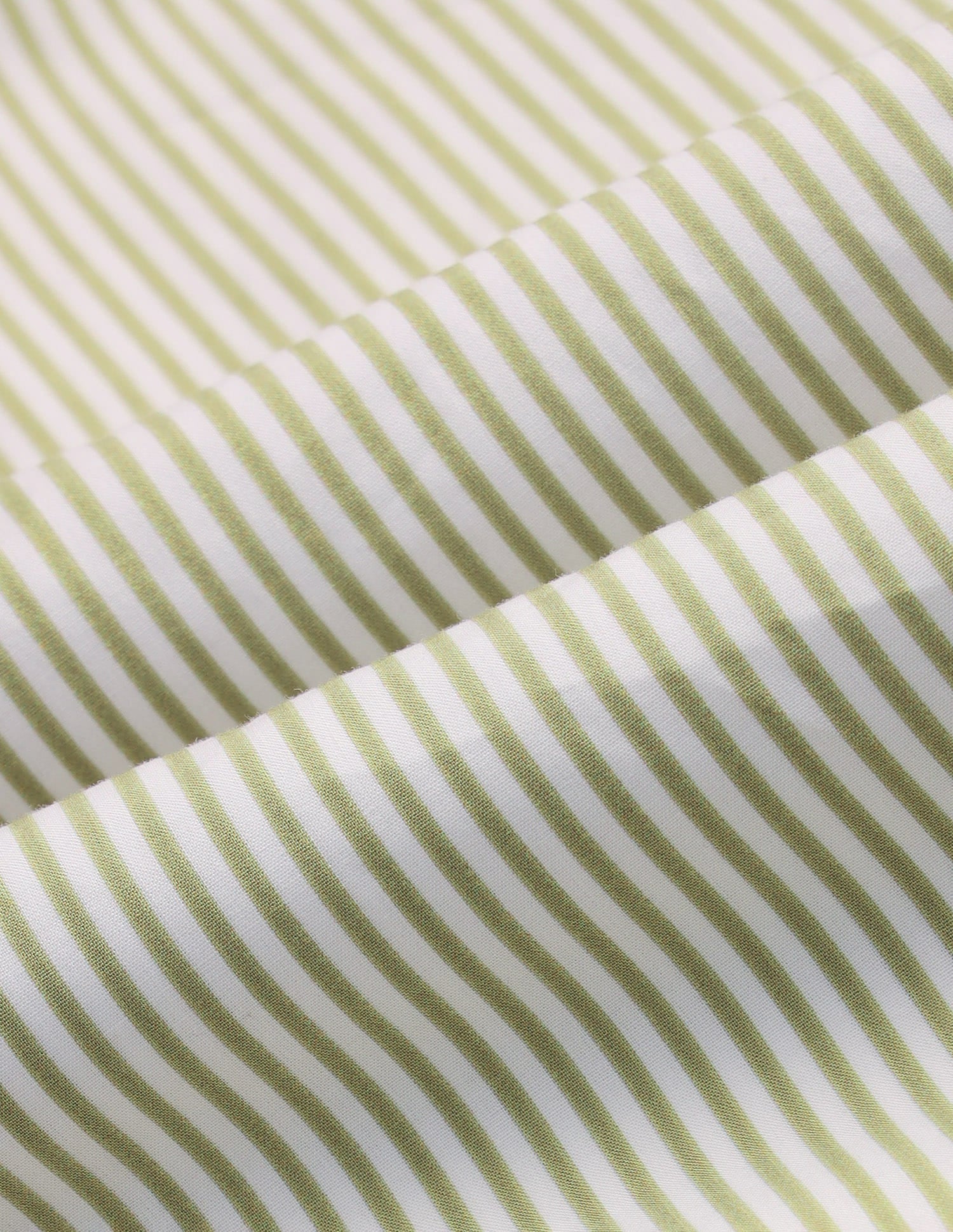 Striped Midi Shirt Dress With Belt - Image 2