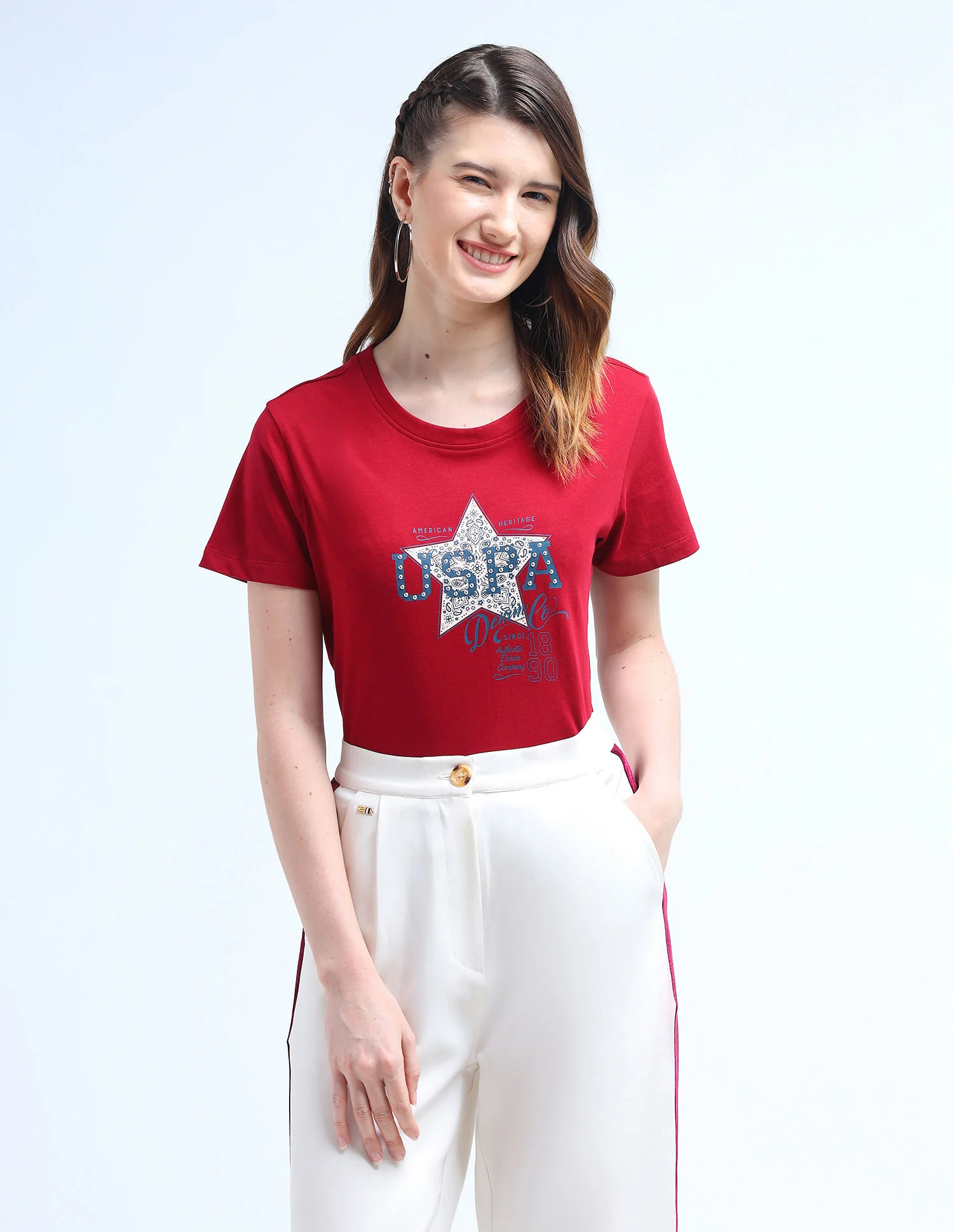 Stud Detail Regular Fit T-Shirt - Image 7
