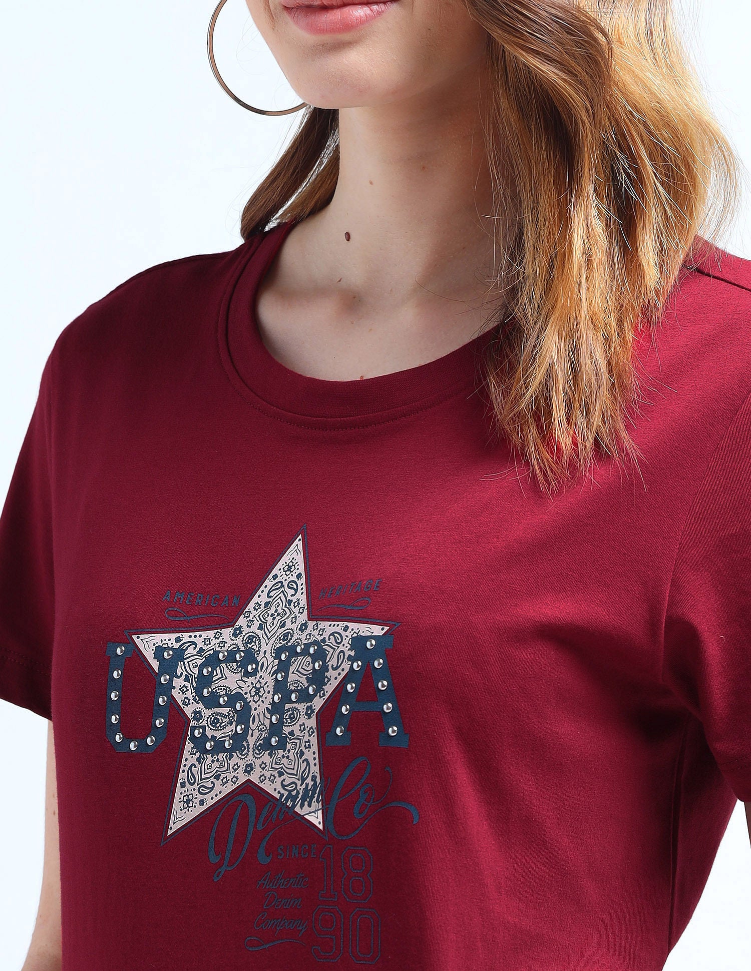 Stud Detail Regular Fit T-Shirt - Image 8