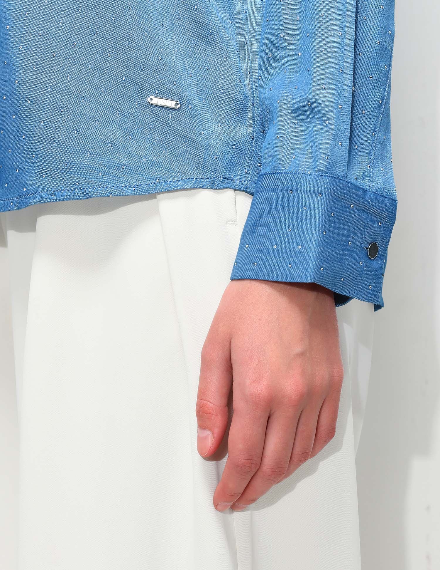 Stud Embellished Regular Fit Shirt - Image 10